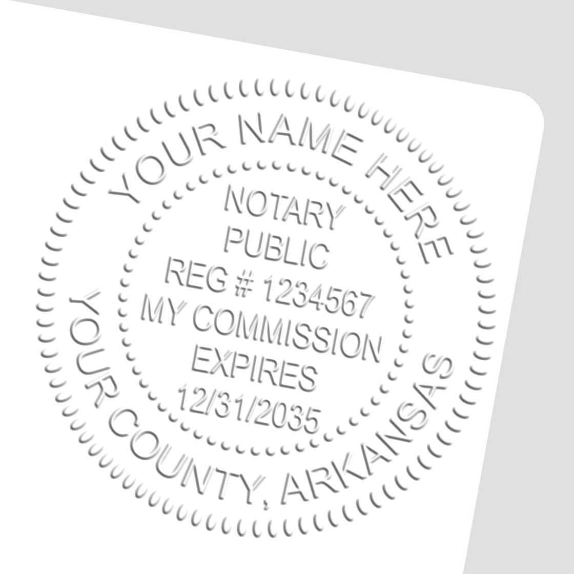 Arkansas Notary Supplies with Arkansas Notary Seal and Rubber Stamp Bundle Kit - Engineer Seal Stamps