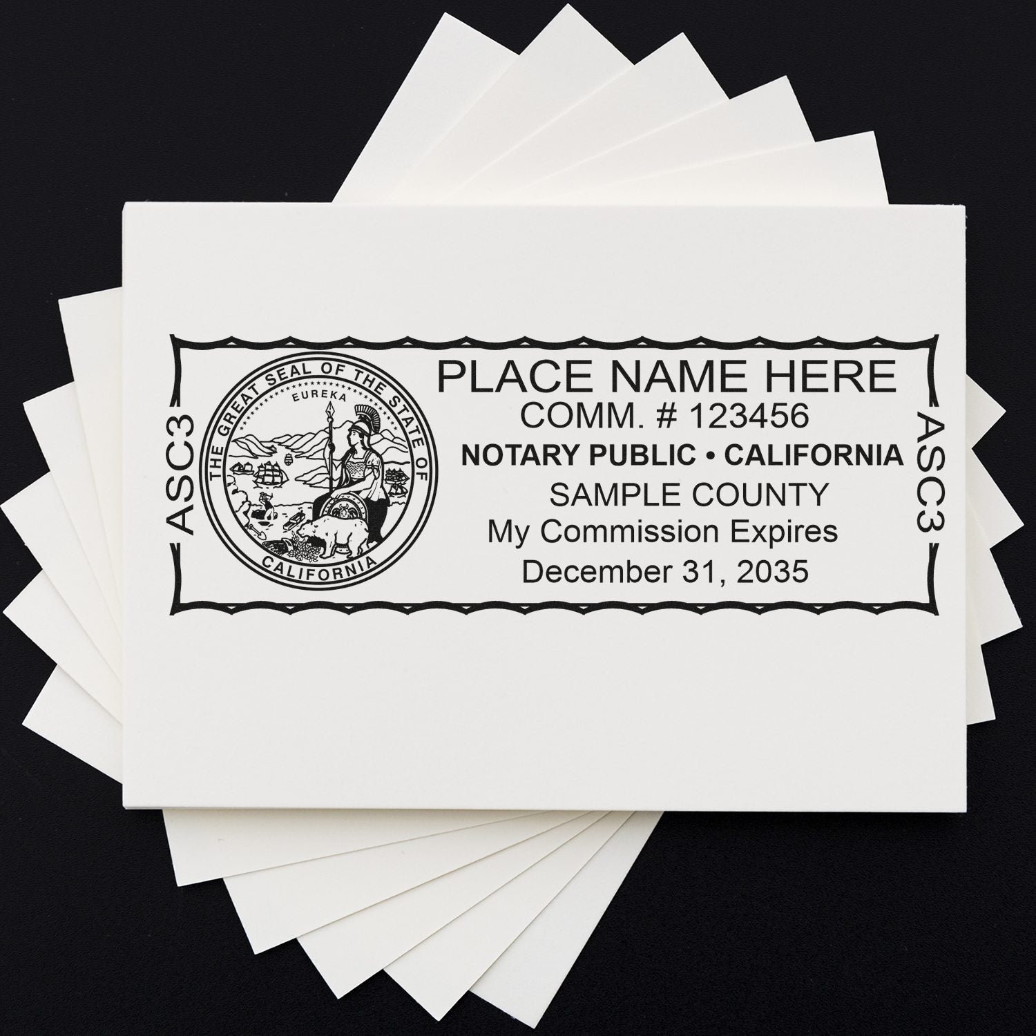 MaxLight Pre-Inked Notary Stamp Package for California - Engineer Seal Stamps