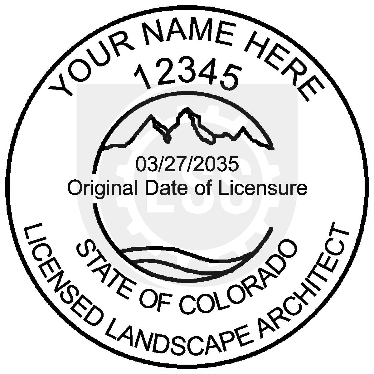Colorado Landscape Architect Seal Setup