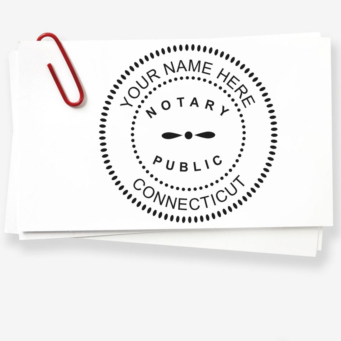 Soft Connecticut Notary Stamp and Notary Seal Embosser Bundle - Engineer Seal Stamps