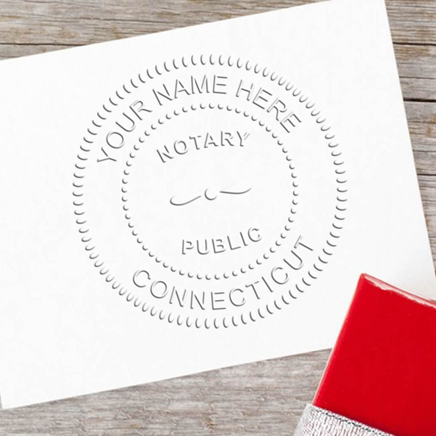 Connecticut Soft Notary Supply Kit with Stamp and Notary Seal - Engineer Seal Stamps