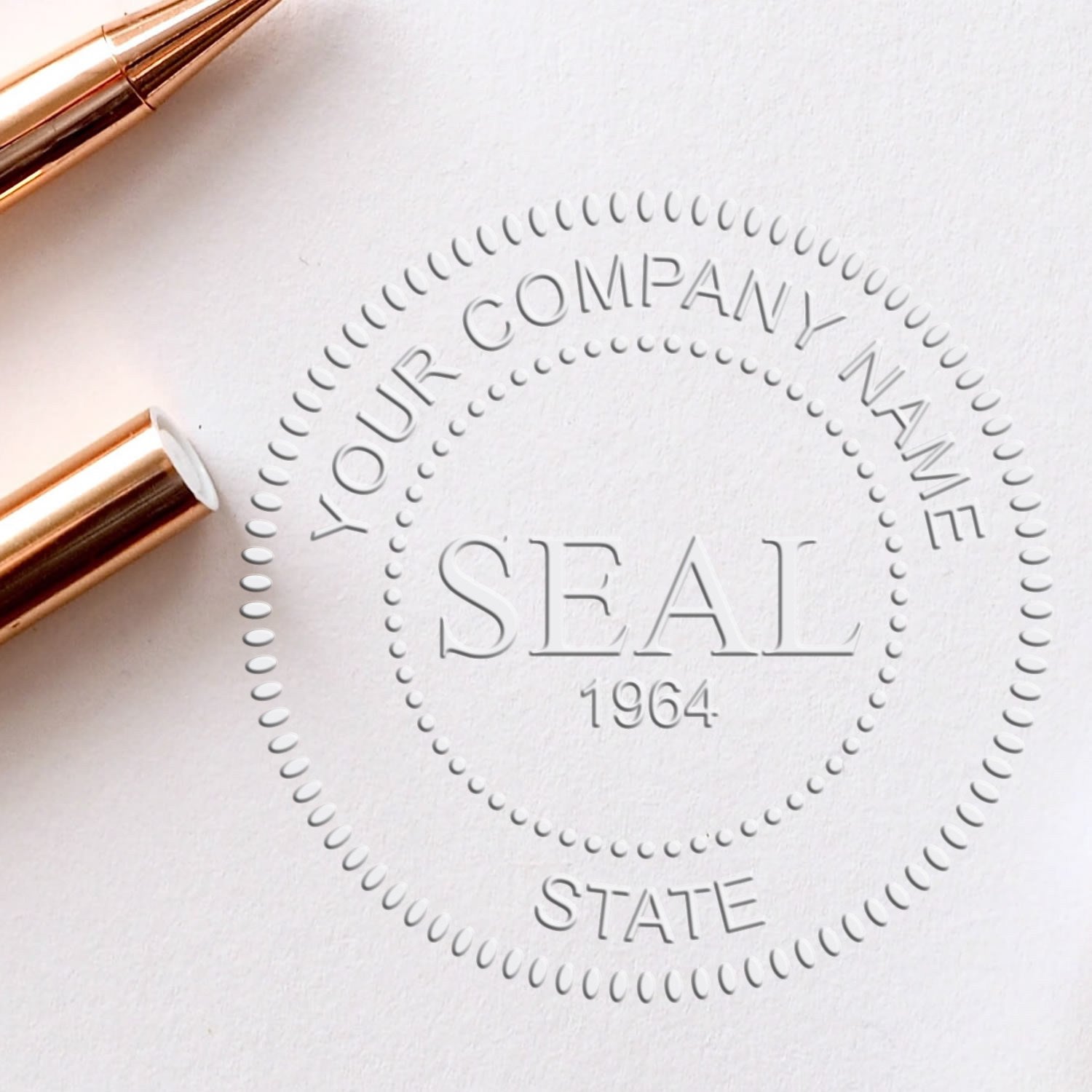 Handheld Standard Seal and Stamp with Date Kit with Slim Stamp - Engineer Seal Stamps