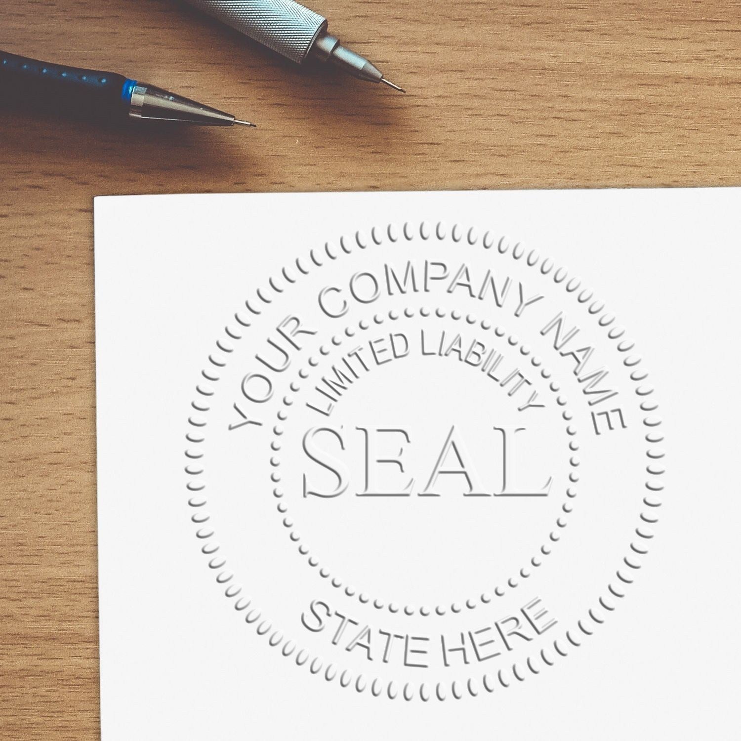 Extended Long Reach Limited Liablity Seal - Engineer Seal Stamps