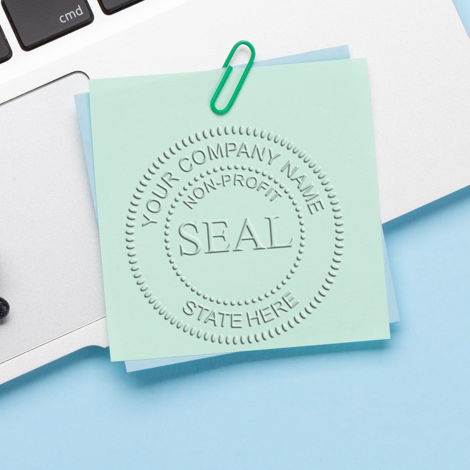 Cast Iron Desk Non-Profit Seal - Engineer Seal Stamps