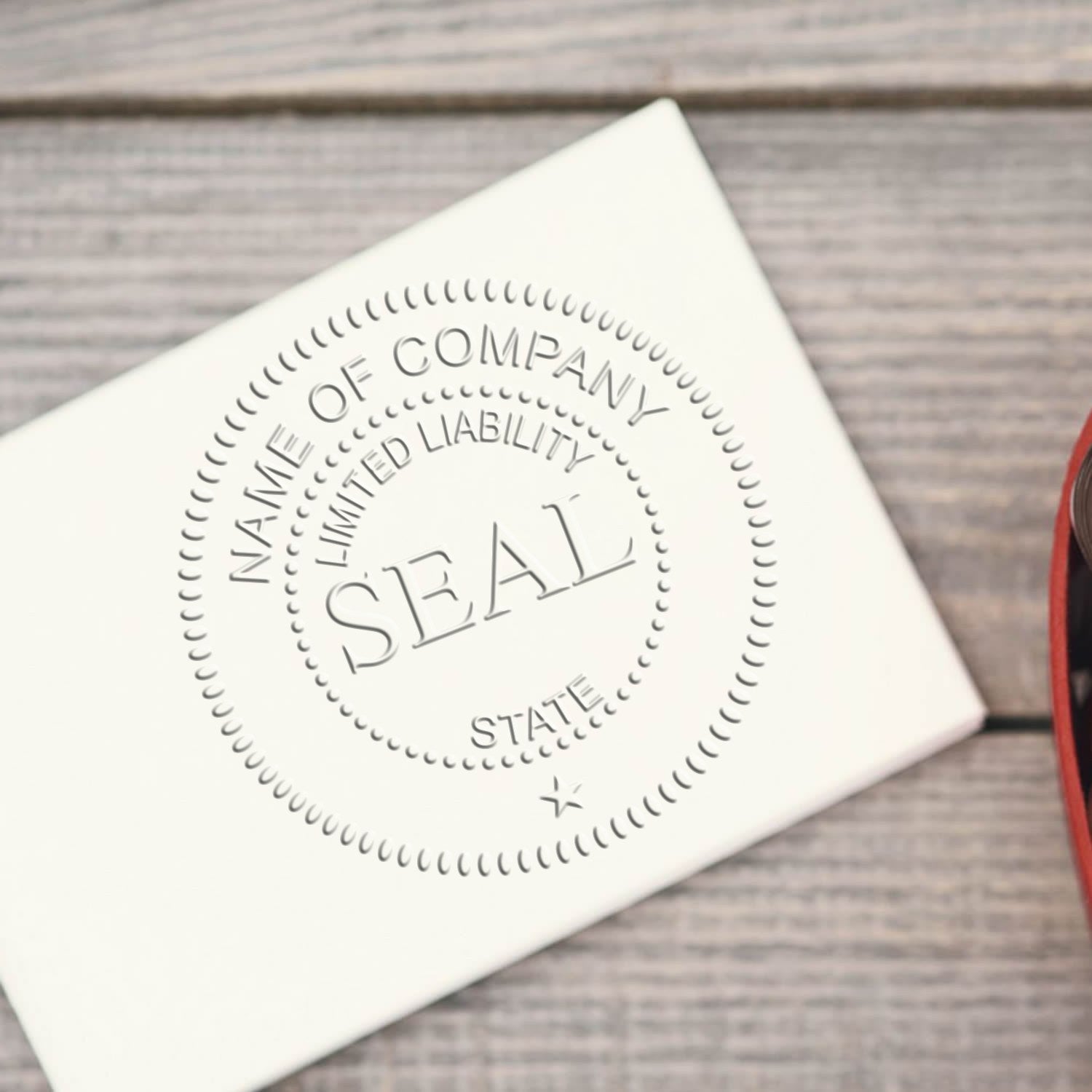 Gift Limited Liablity Seal with Star - Engineer Seal Stamps