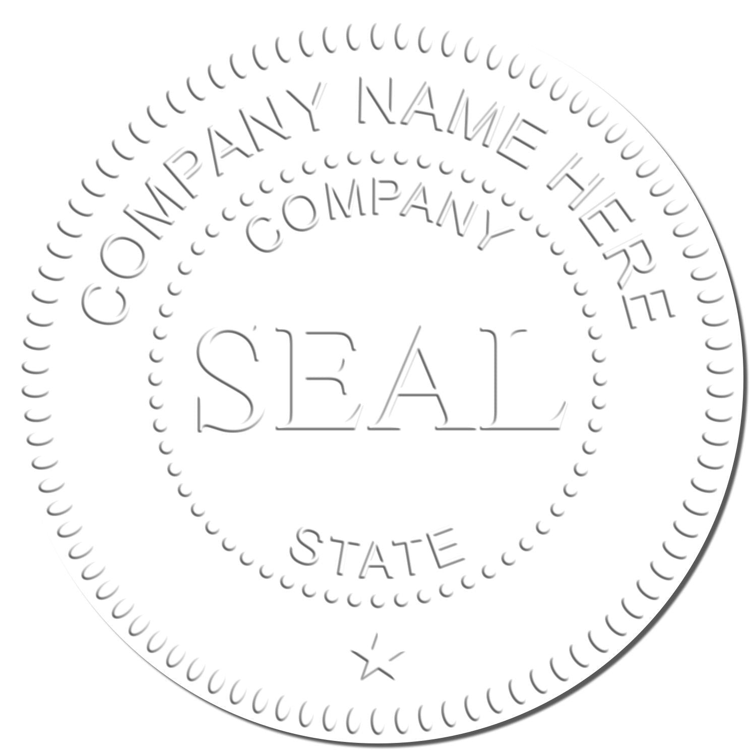 Extended Long Reach Company Seal - Engineer Seal Stamps