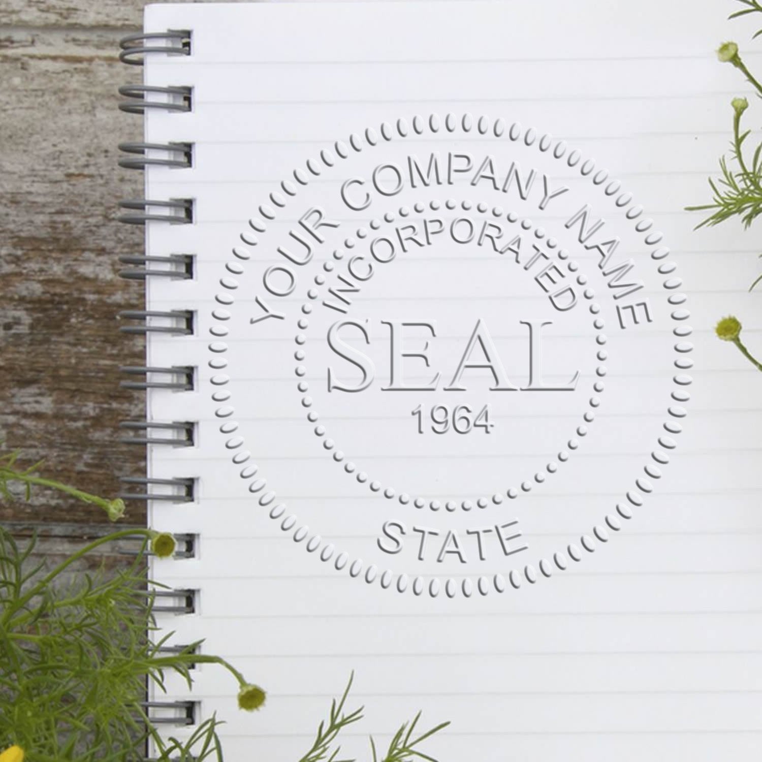 Desk Incorporation Stamp and Seal with Date Bundle - Engineer Seal Stamps