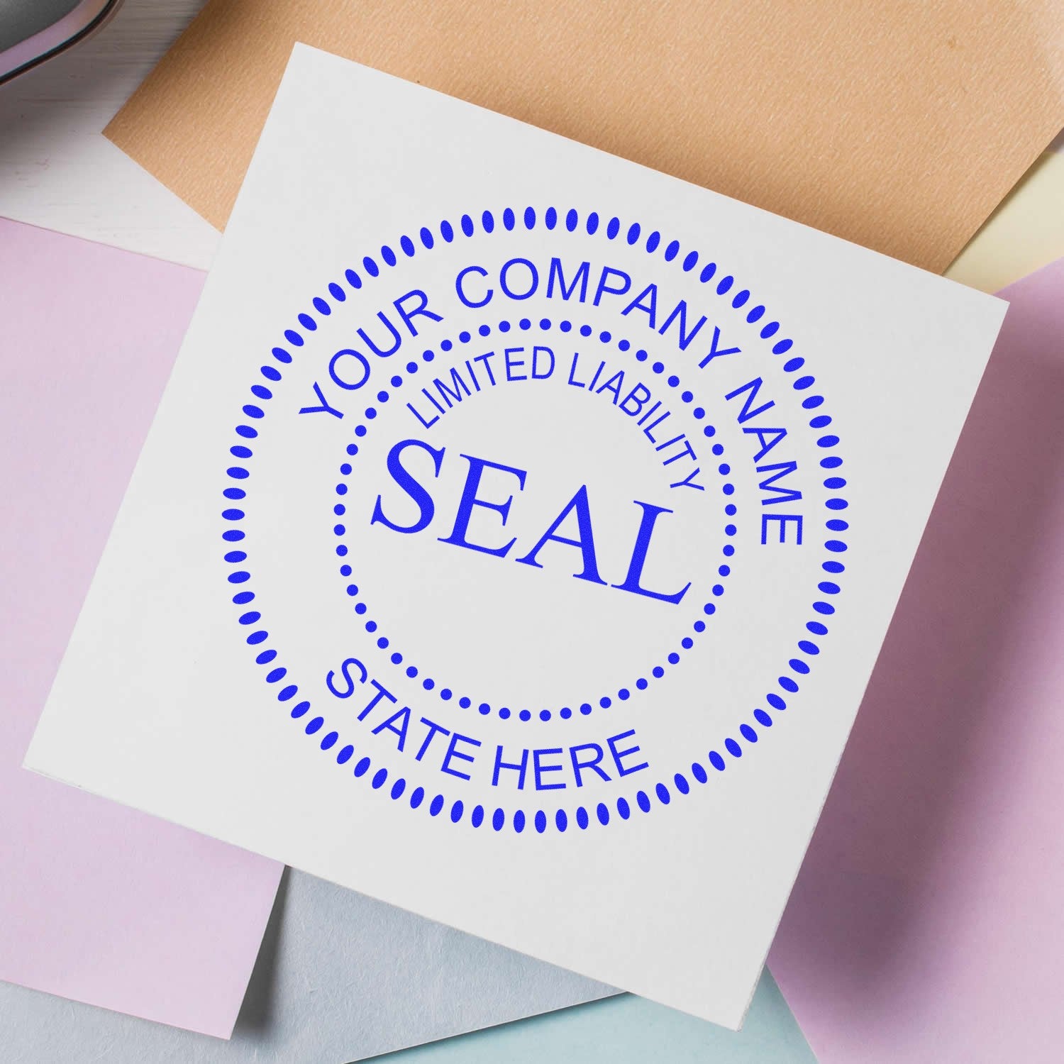 MaxLight Pre-Inked Limited Liablity Seal Stamp - Engineer Seal Stamps