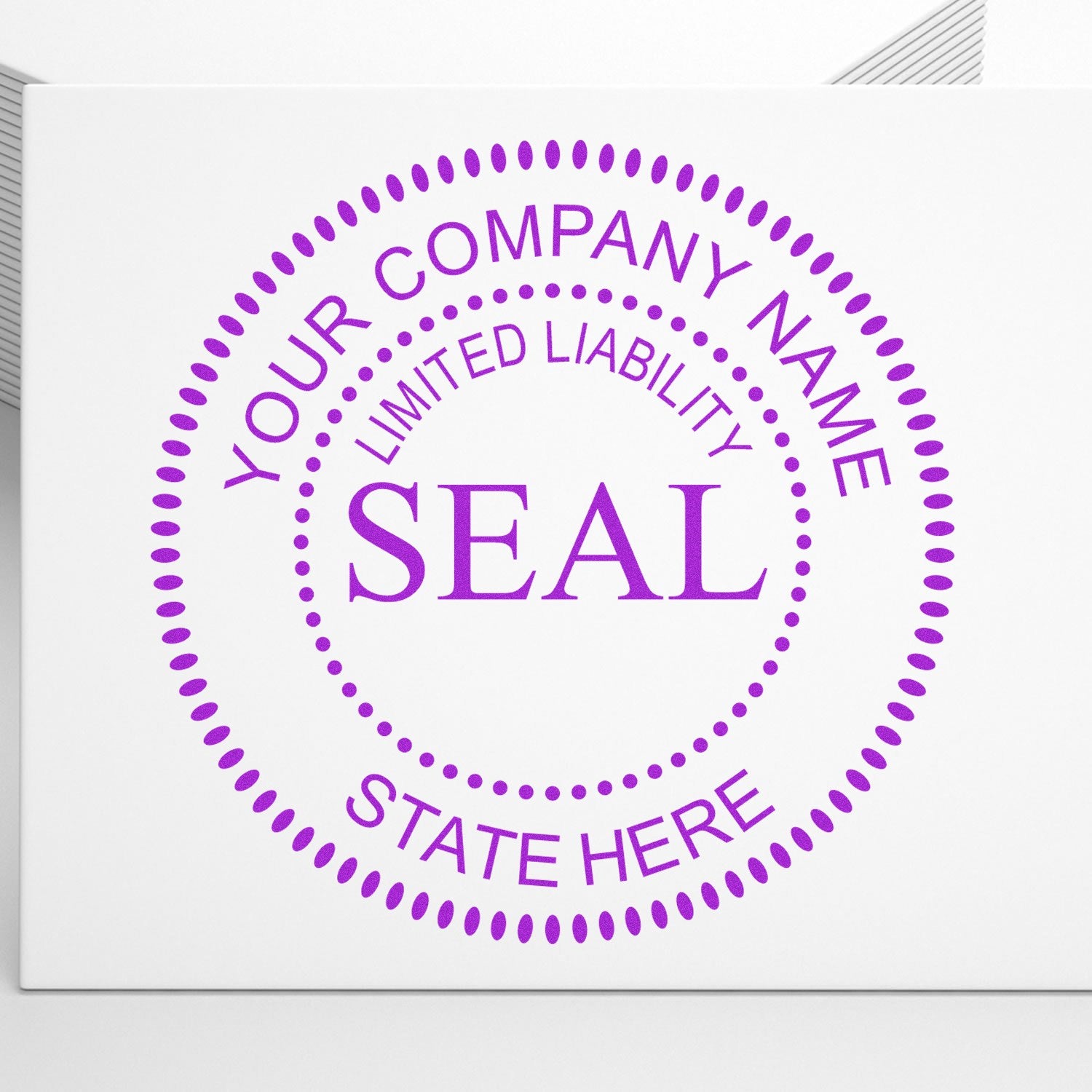 Wood Handle Limited Liablity Seal Stamp - Engineer Seal Stamps