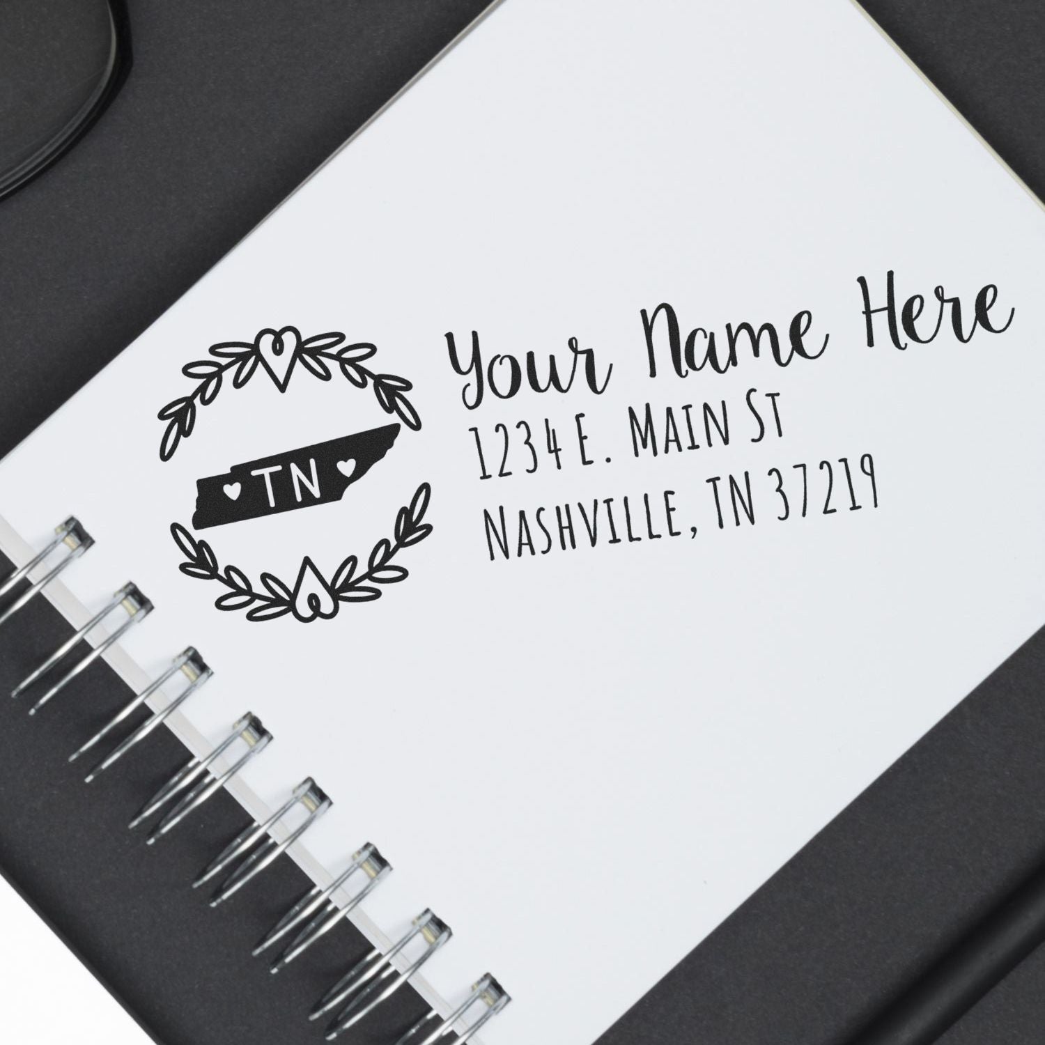 PSI Pre-Inked Tennessee State Customized Address Stamp - Engineer Seal Stamps