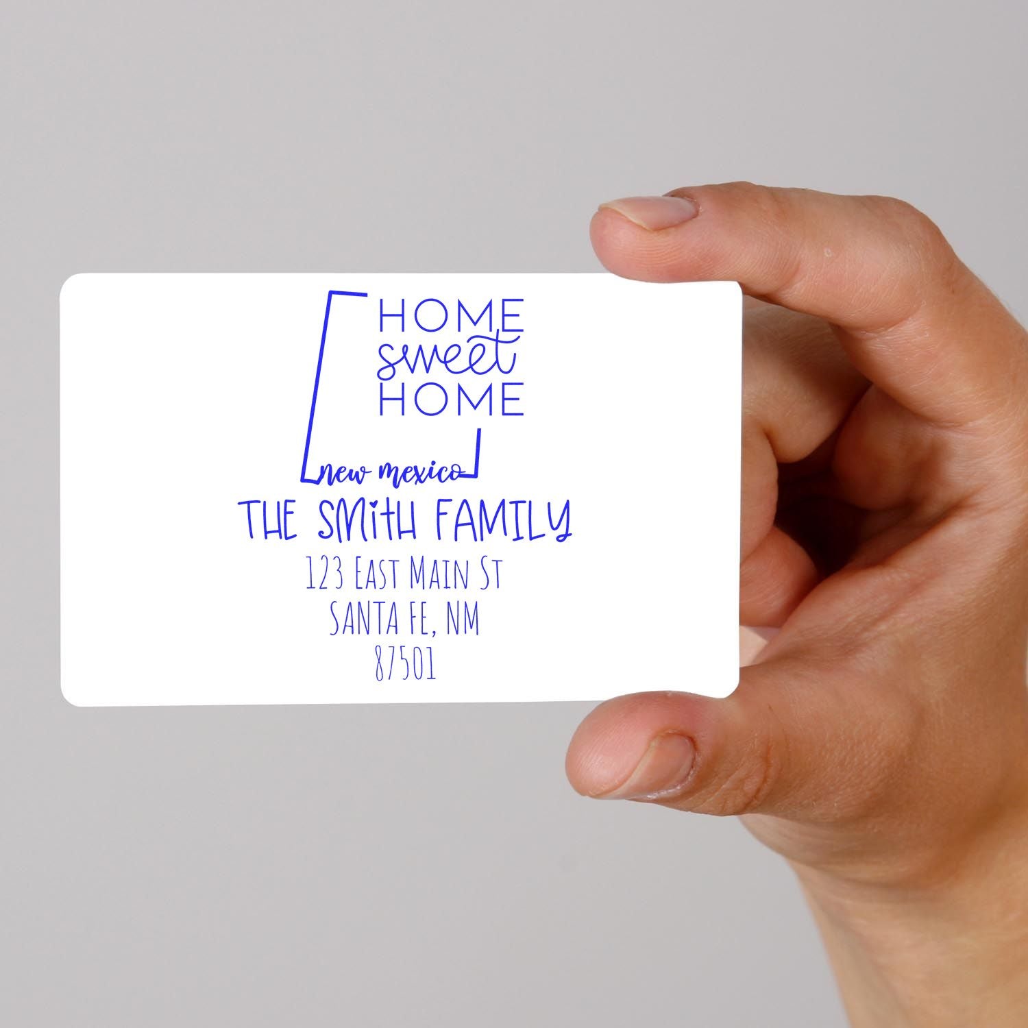 PSI Pre-Inked New Mexico Home Sweet Home Customized New Home Address Stamper - Engineer Seal Stamps