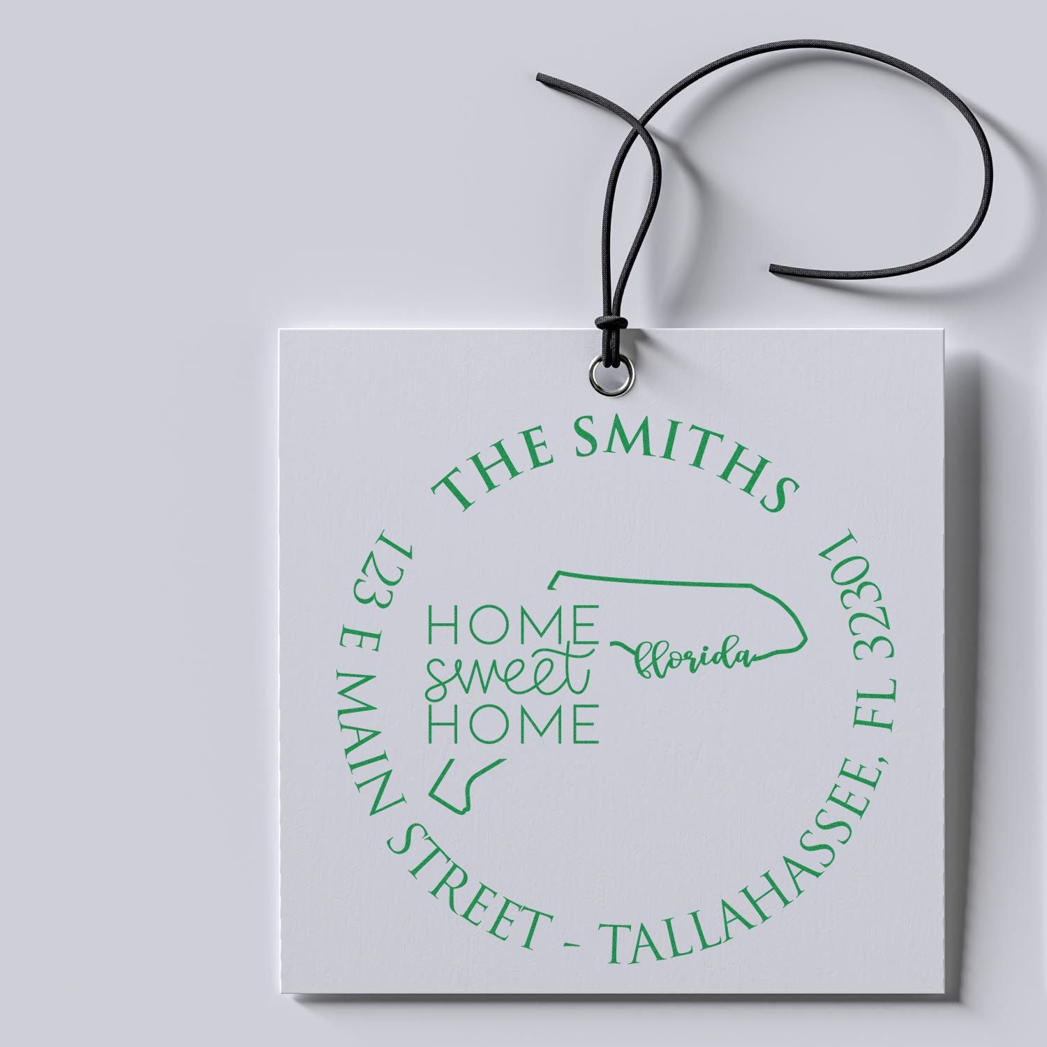 Self-Inking Round Florida State Home Sweet Home Personalized Mail Stamp - Engineer Seal Stamps