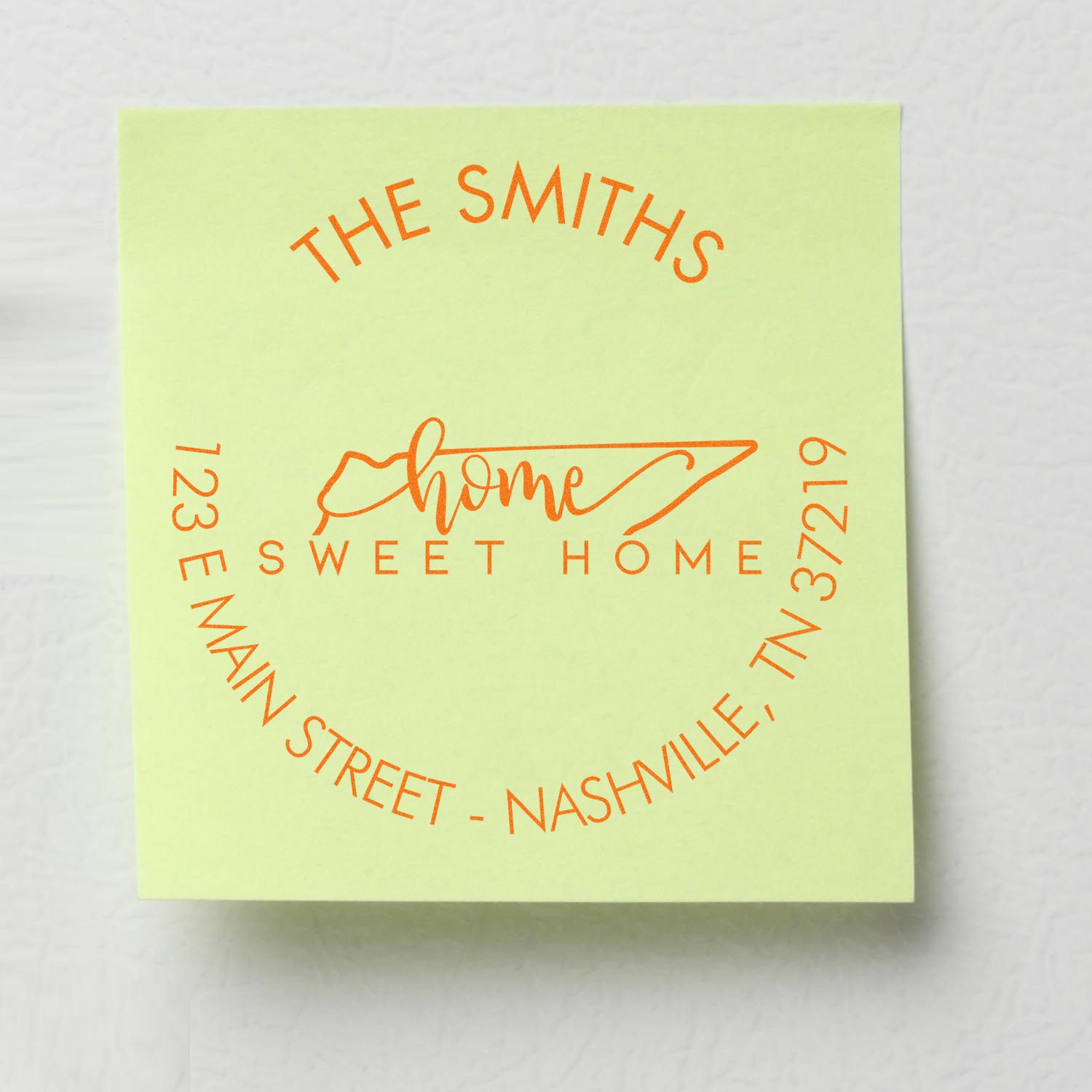 Slim Home Sweet Home for Tennessee Return Address Pre-Inked Stamp - Engineer Seal Stamps