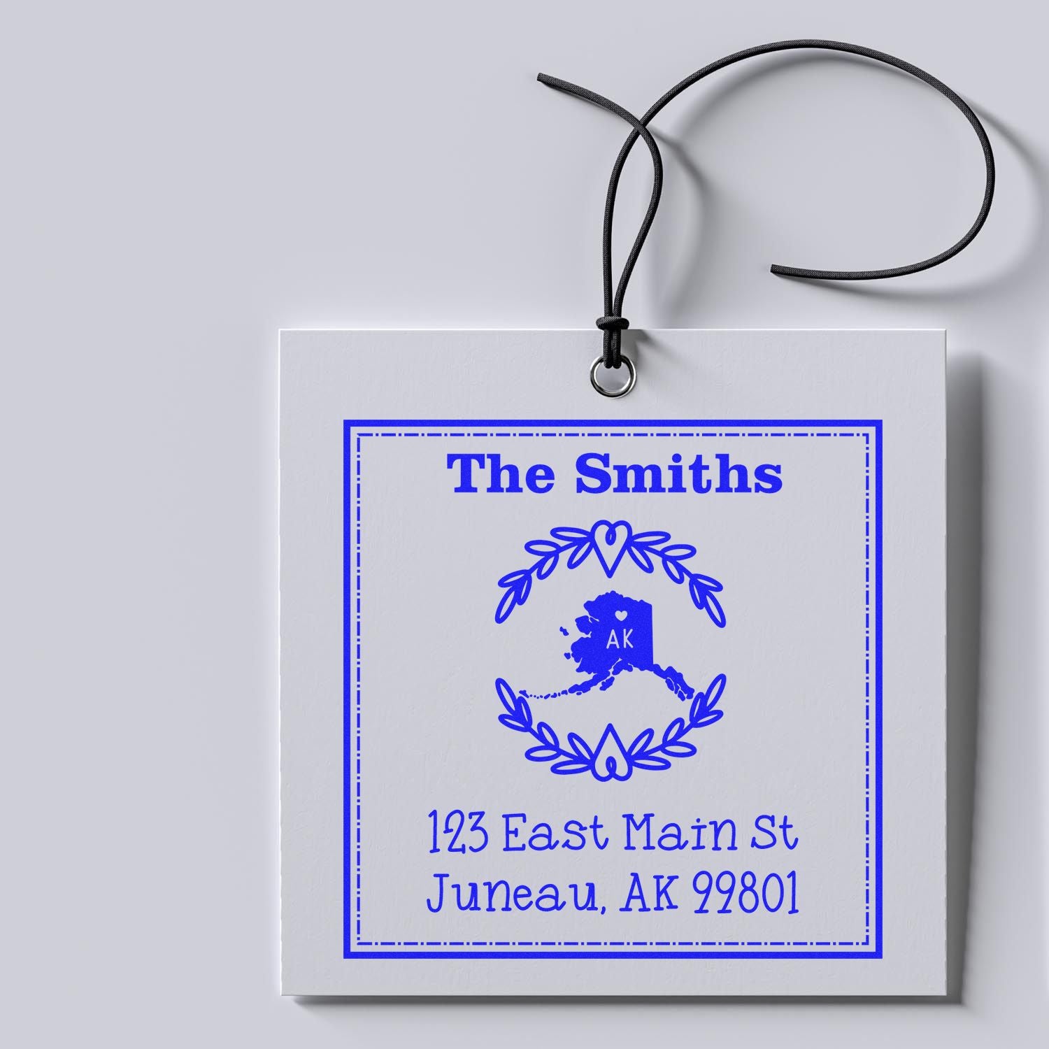 PSI Pre-Inked Alaska State Wreath Custom-Made Mail Rubber Stamp - Engineer Seal Stamps