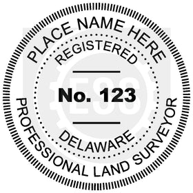 Delaware Land Surveyor Seal Setup