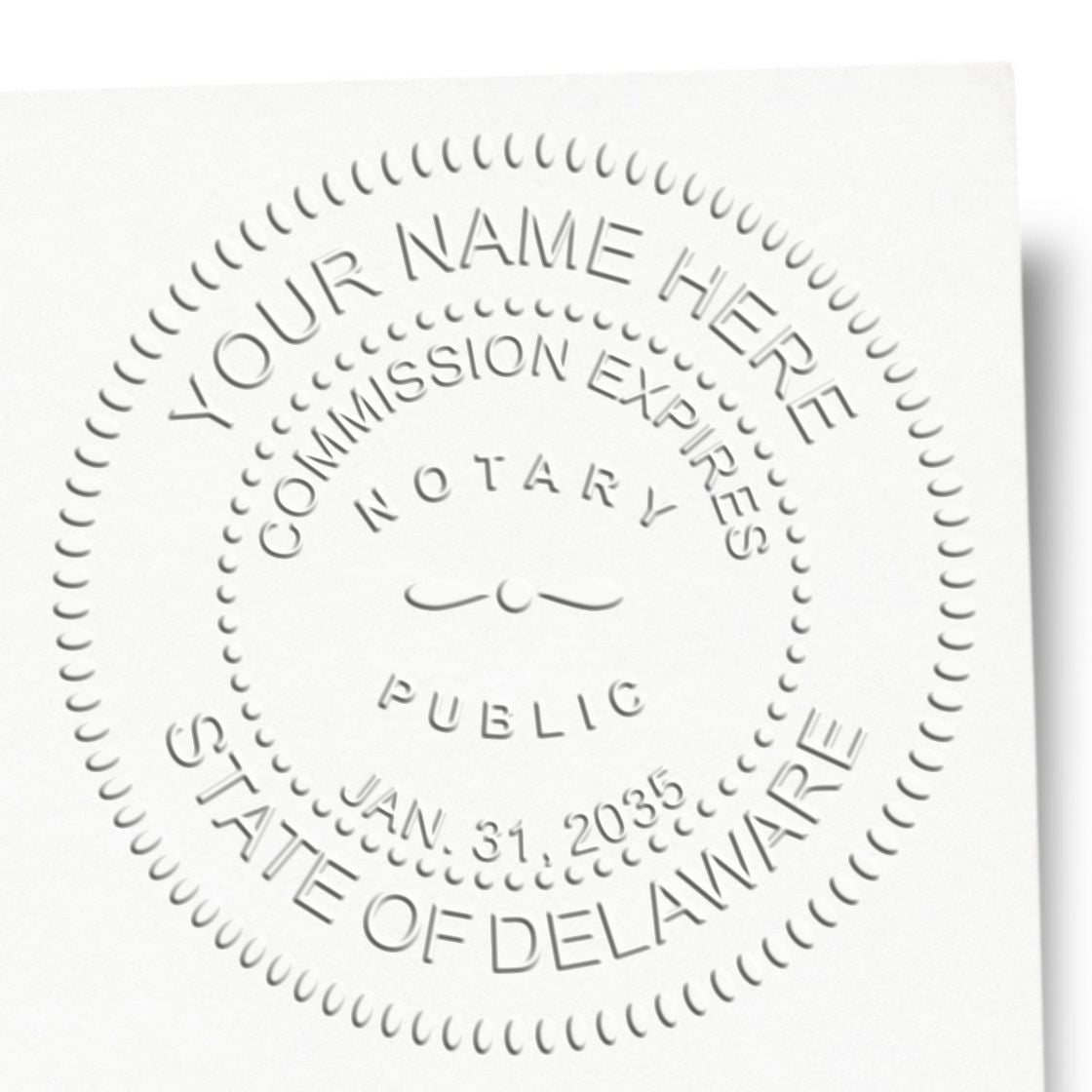 Delaware Notary Stamp and Seal Value Kit - Engineer Seal Stamps
