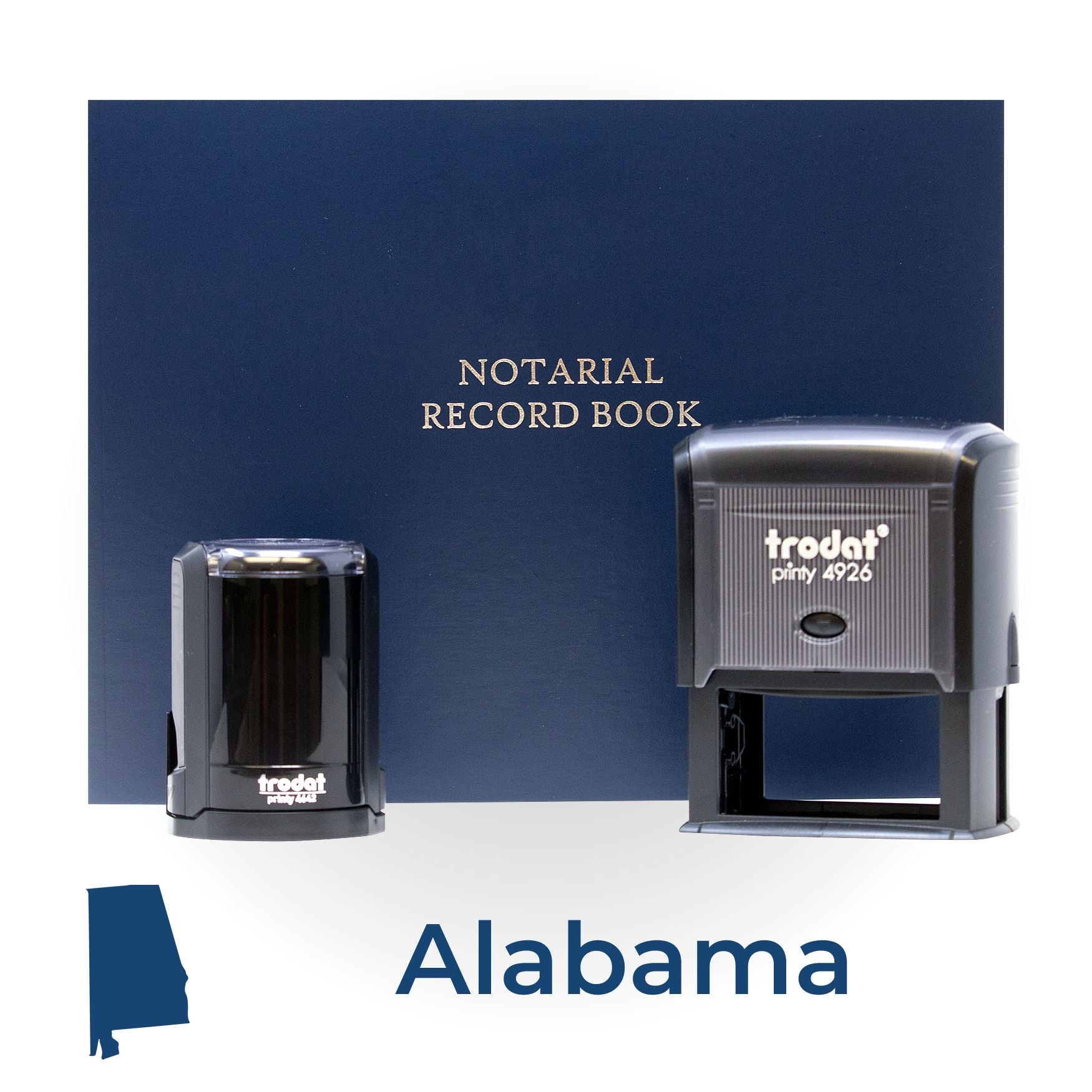 Self Inking Notary Supply Kit for Alabama - Engineer Seal Stamps
