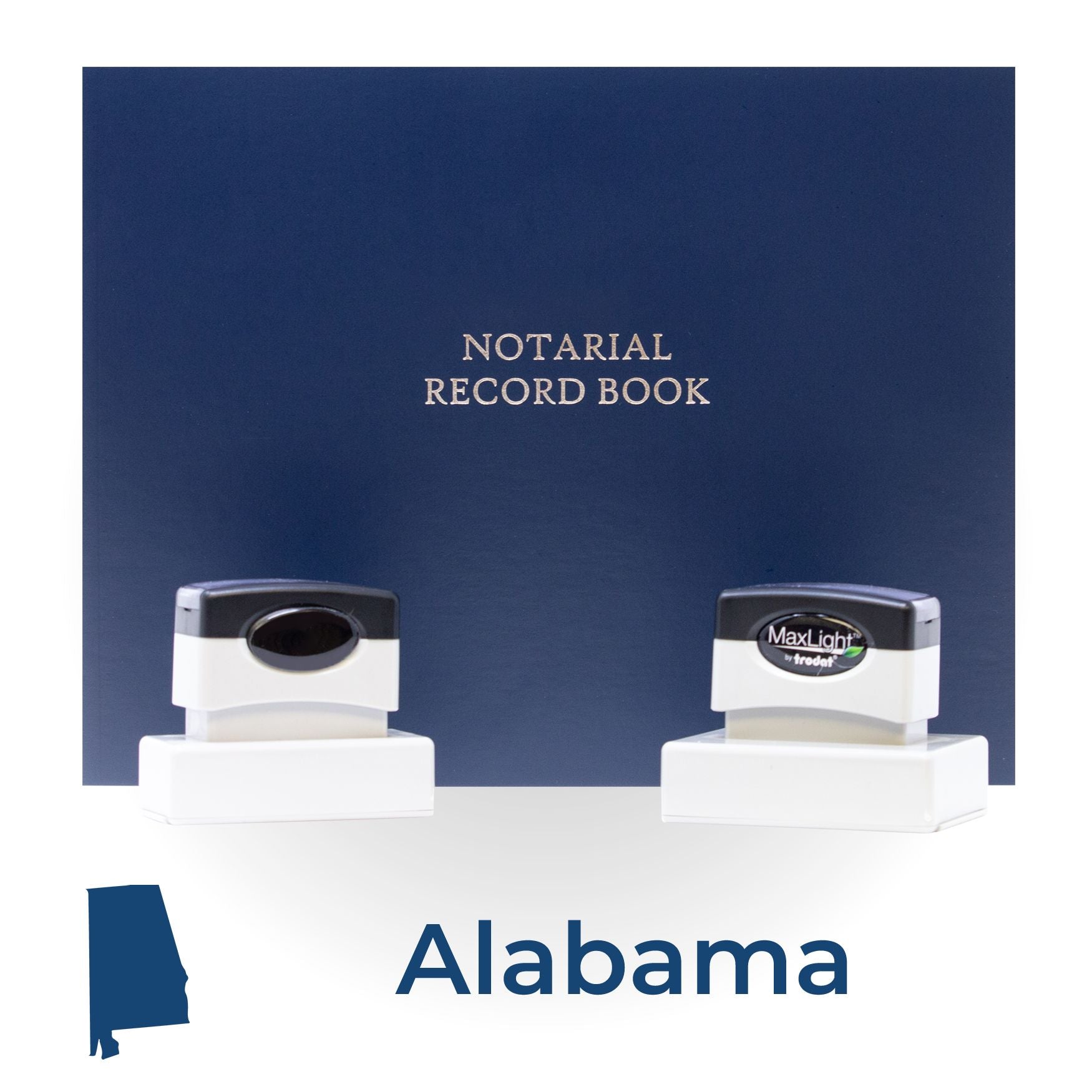 MaxLight Pre-Inked Notary Stamp Package for Alabama - Engineer Seal Stamps