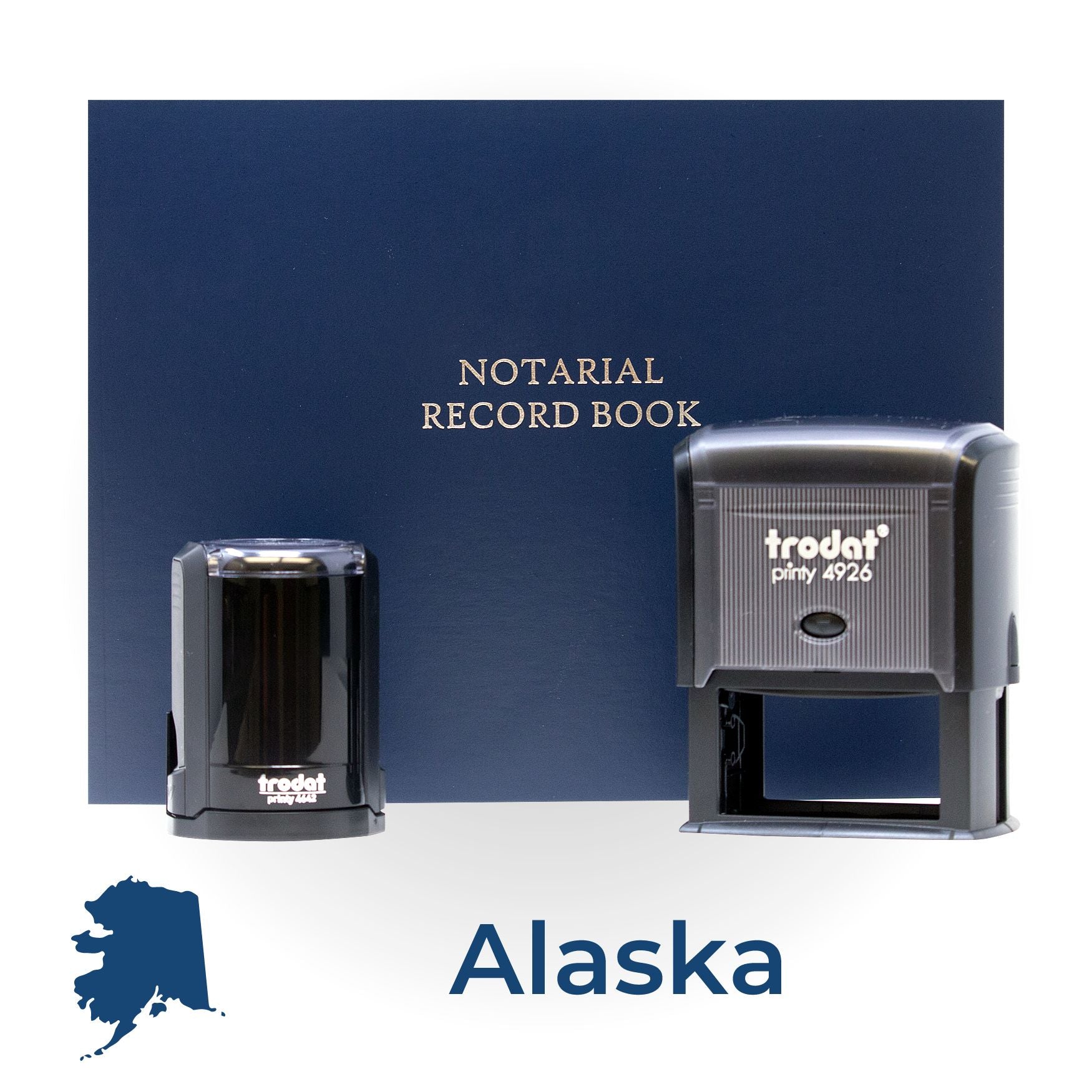 Self Inking Notary Supply Kit for Alaska - Engineer Seal Stamps