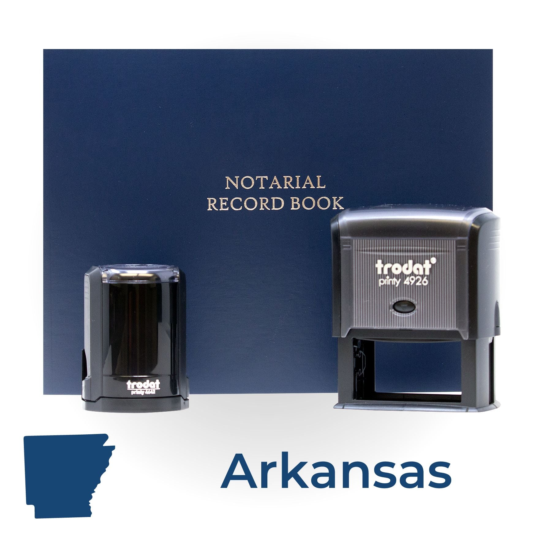 Self Inking Notary Supply Kit for Arkansas - Engineer Seal Stamps