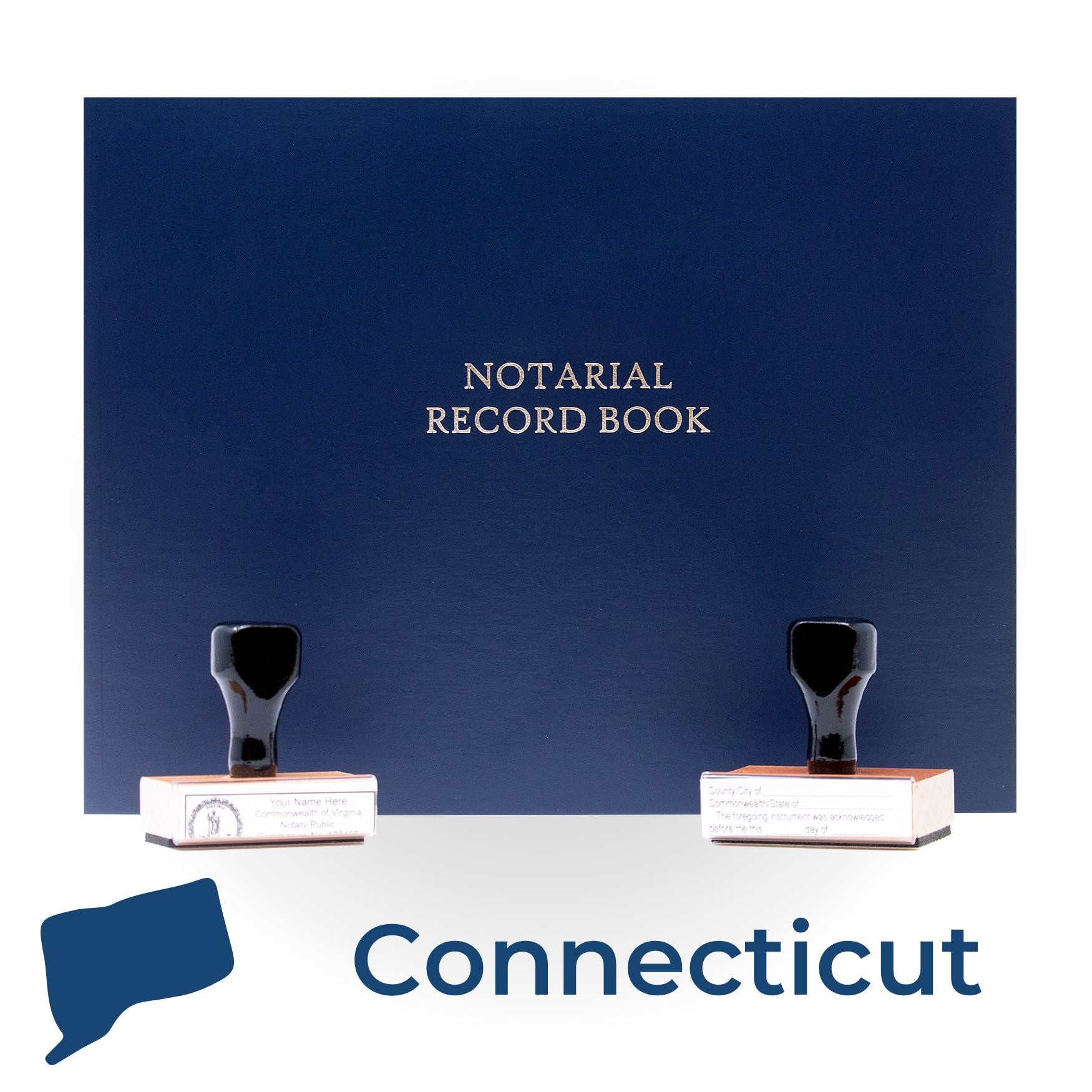 Connecticut Notary Public Kit with Rubber Stamps - Engineer Seal Stamps