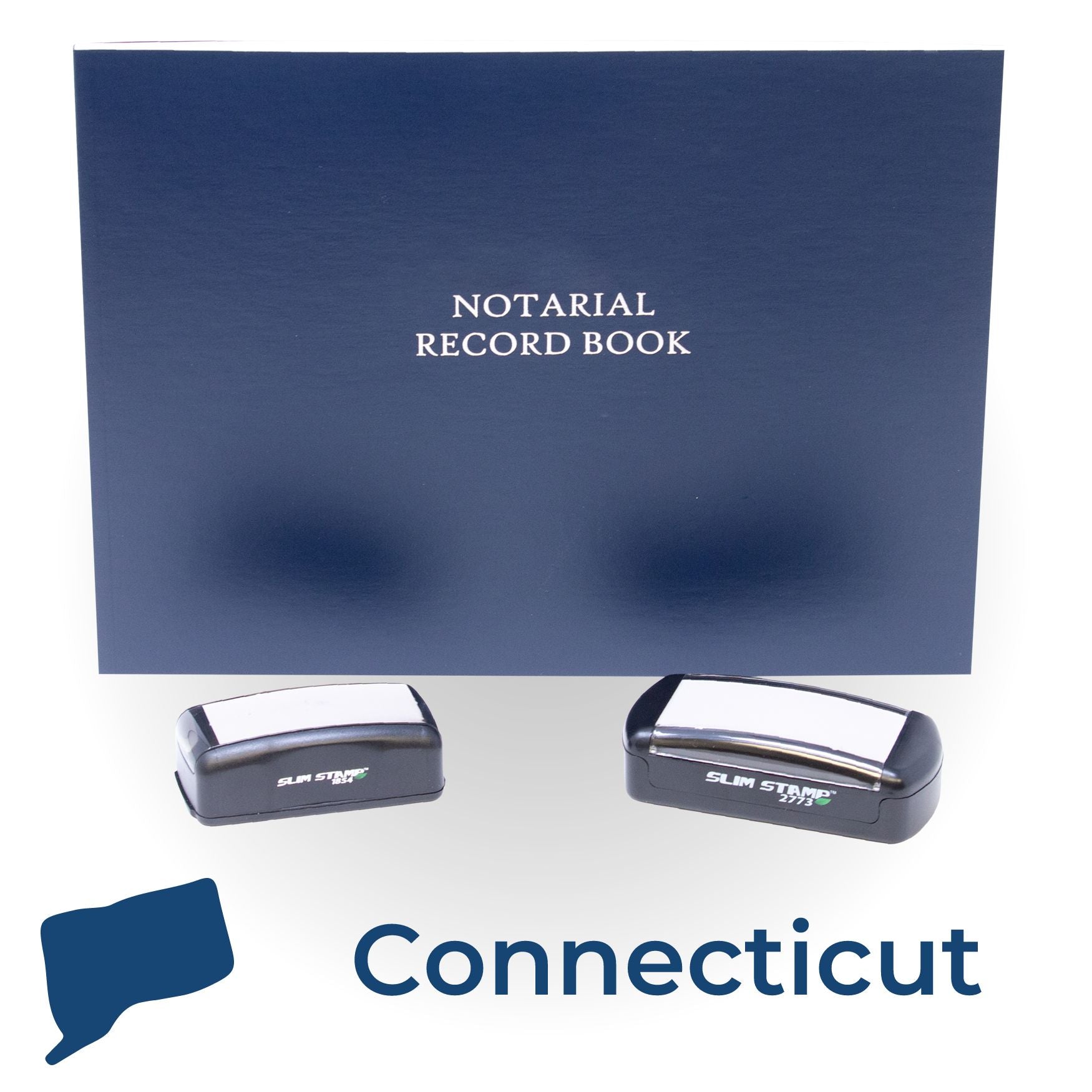 Connecticut Notary Kit with Notary Slim Stamps