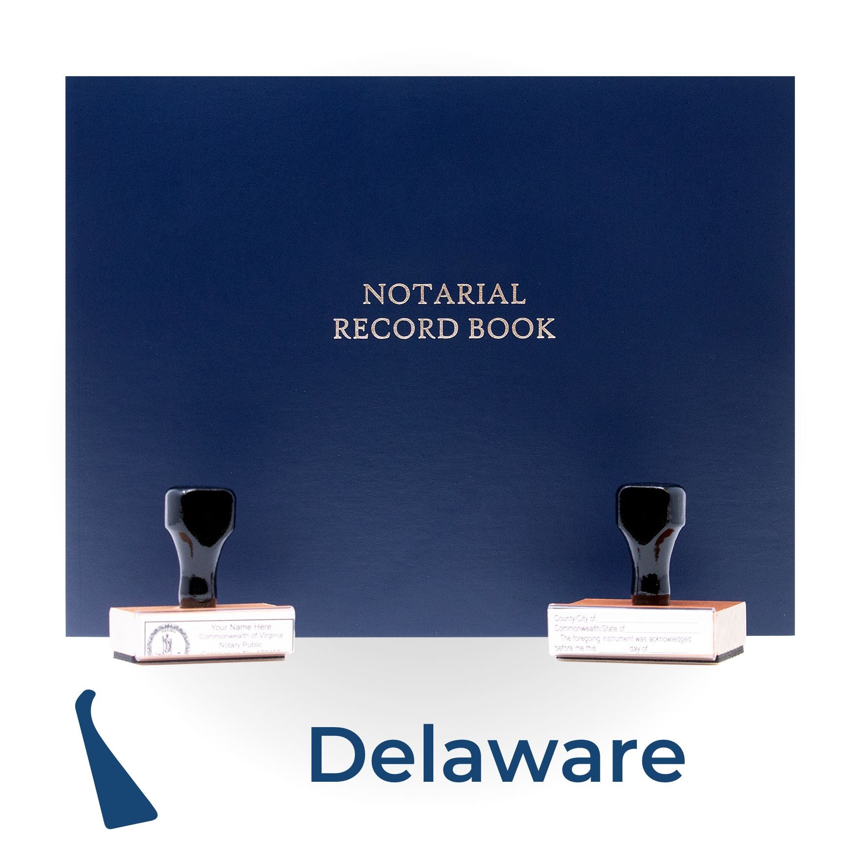 Delaware Notary Public Kit with Rubber Stamps - Engineer Seal Stamps