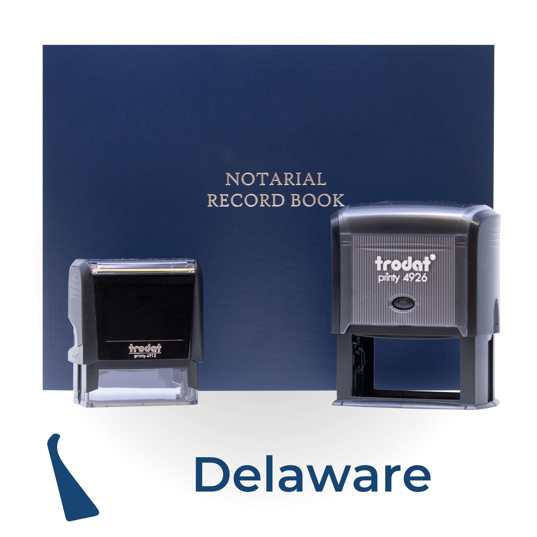 Delaware Self Inking Notary Starter Kit - Engineer Seal Stamps