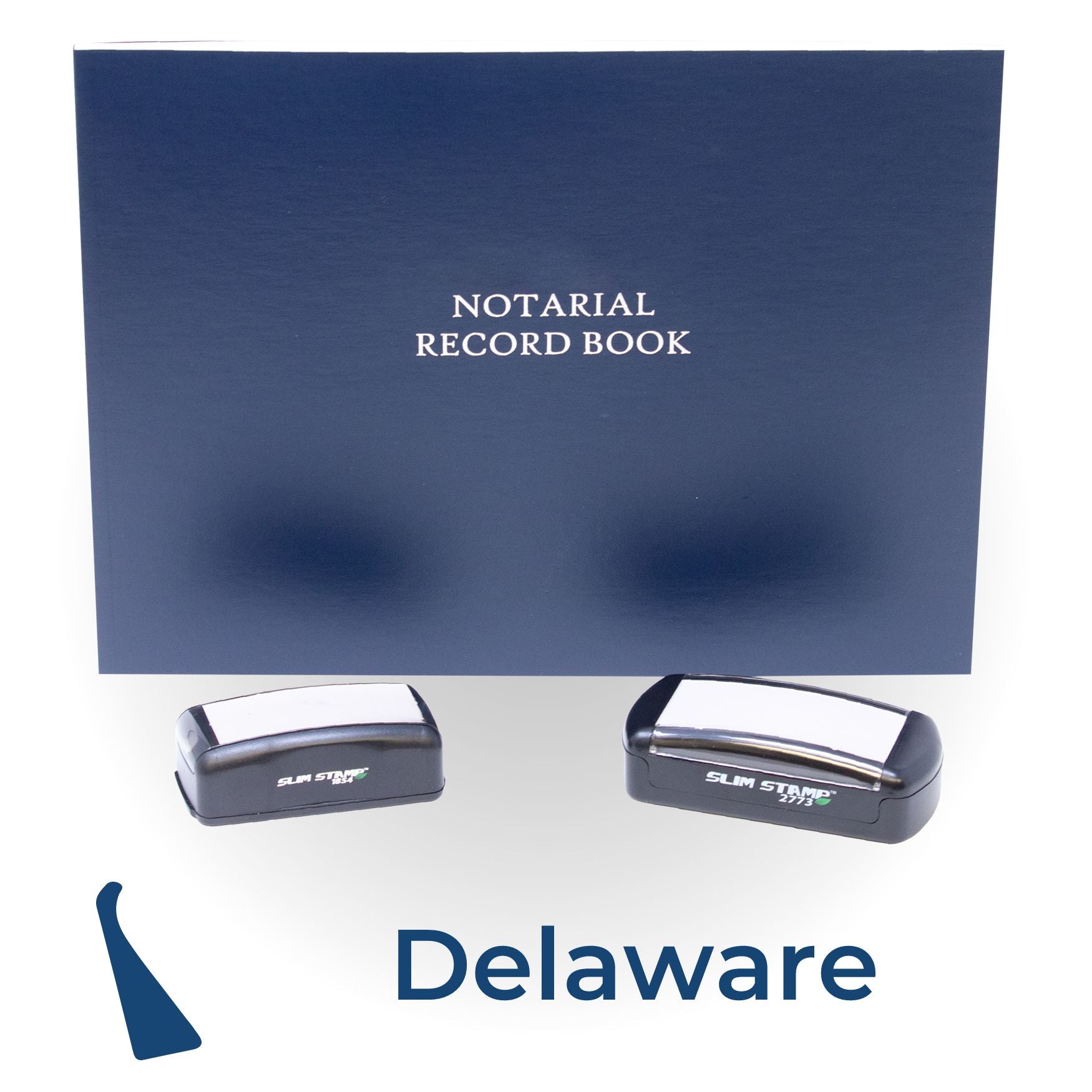 Delaware Notary Kit with Notary Slim Stamps - Engineer Seal Stamps