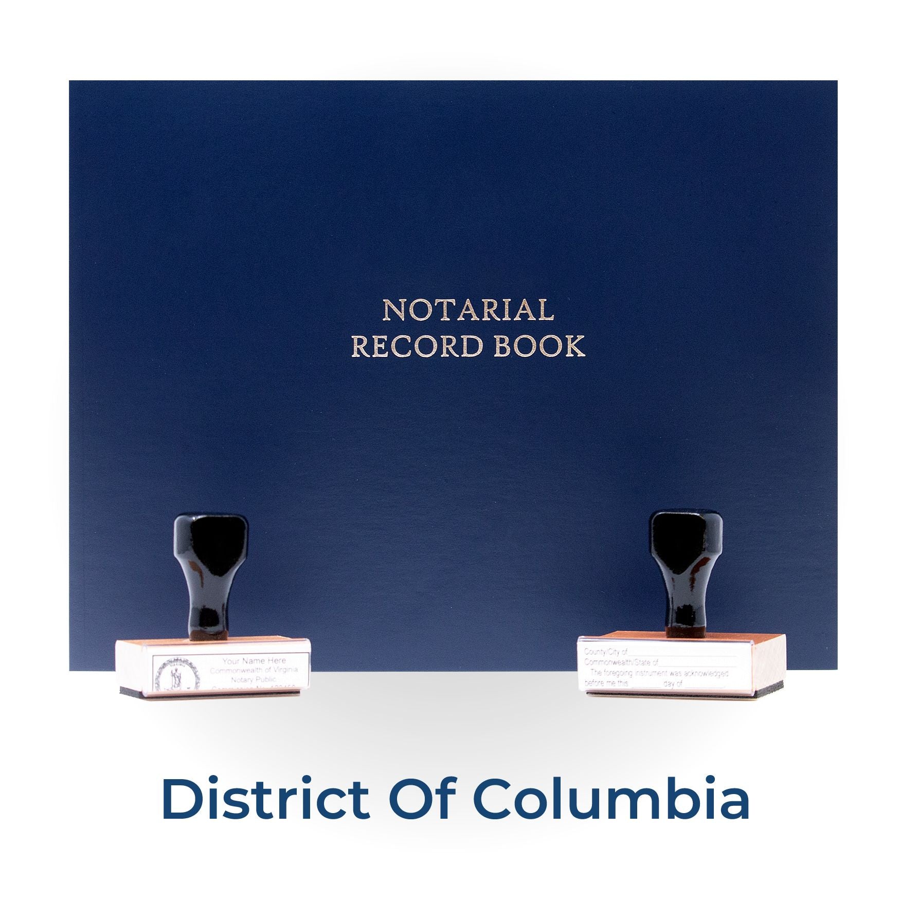 District of Columbia Notary Public Kit with Rubber Stamps