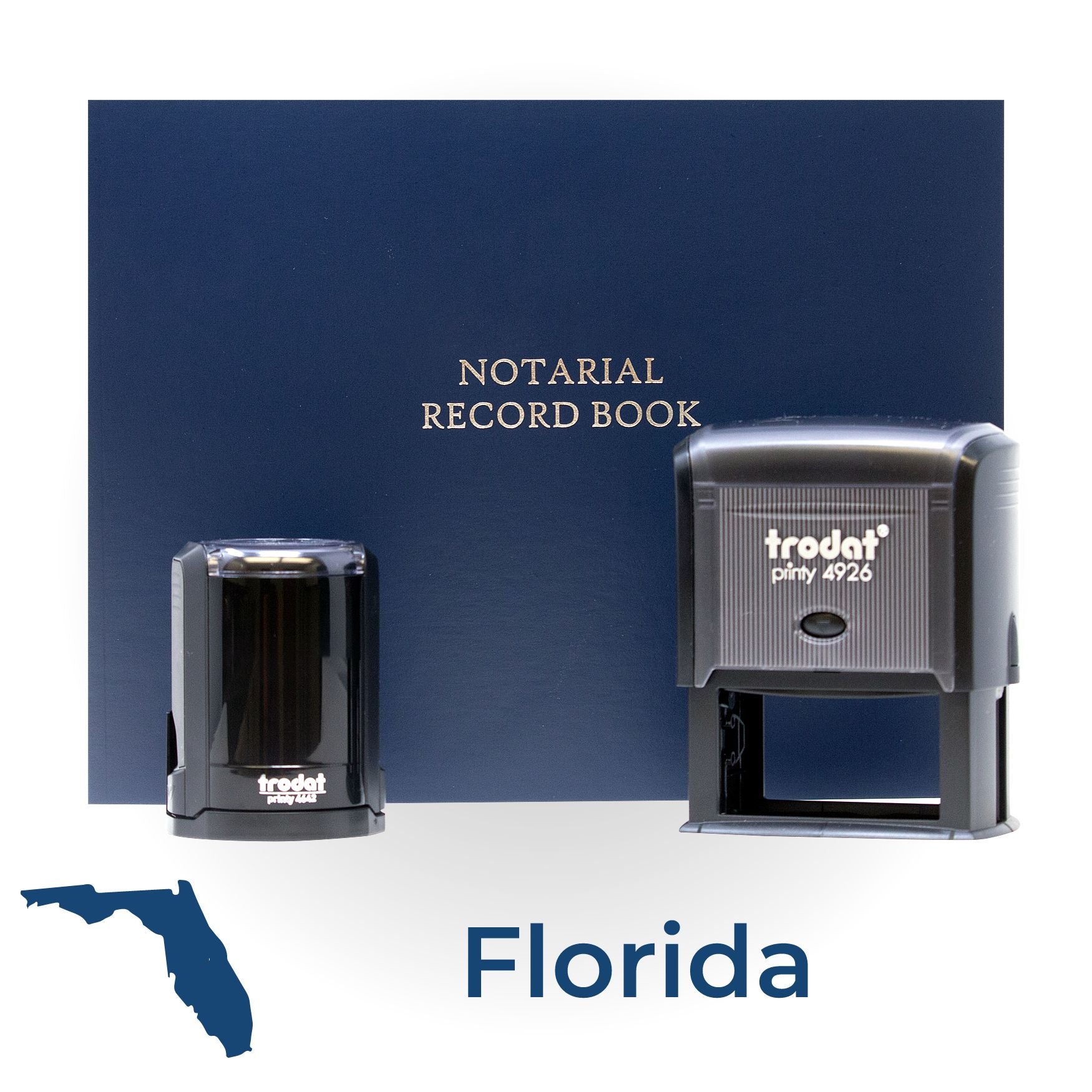 Self Inking Notary Supply Kit for Florida - Engineer Seal Stamps