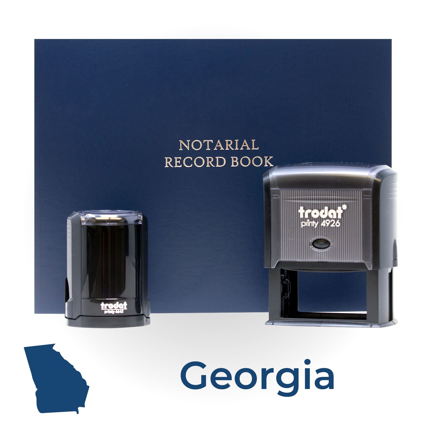 Self Inking Notary Supply Kit for Georgia - Engineer Seal Stamps
