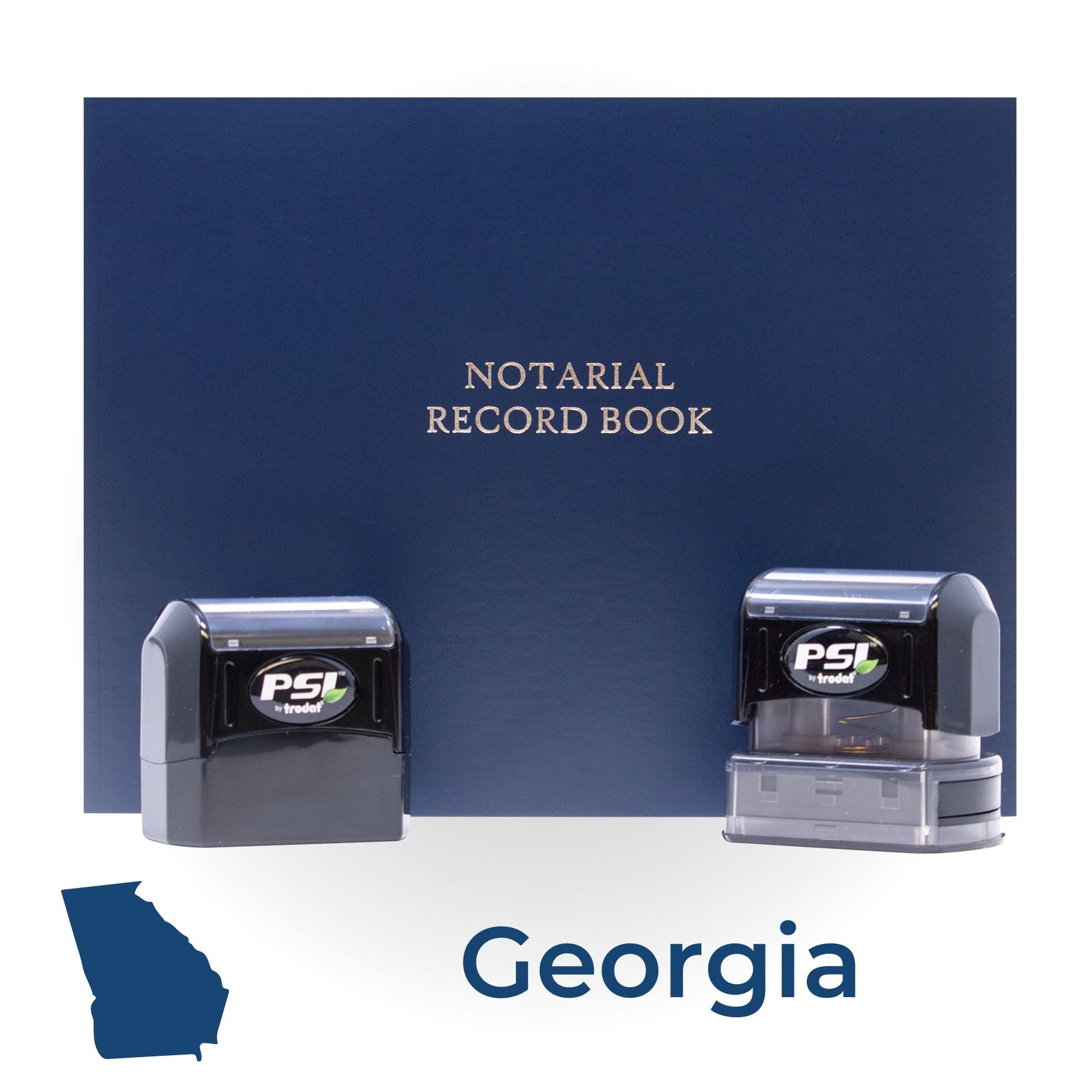 GA Notary Package with PSI Pre-Inked Notary Stamps - Engineer Seal Stamps