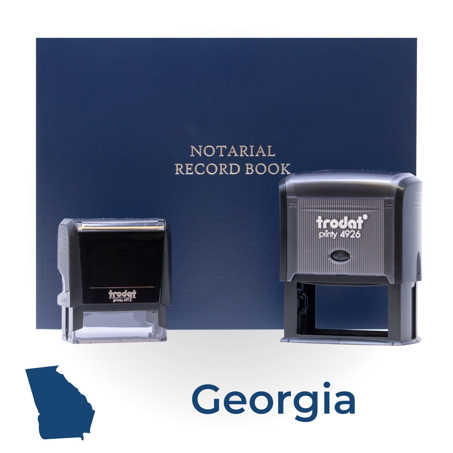 Georgia Self Inking Notary Starter Kit - Engineer Seal Stamps