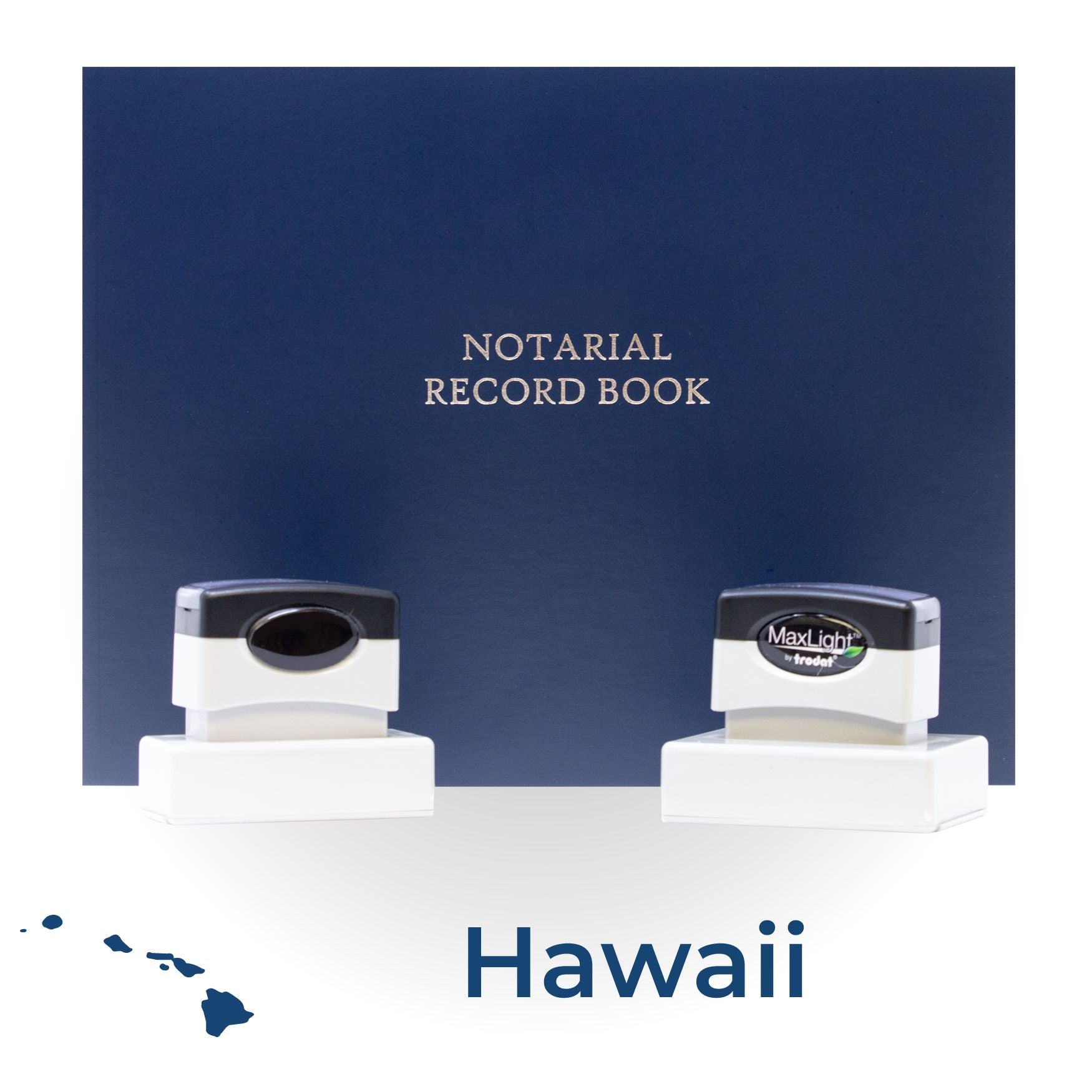 MaxLight Pre-Inked Notary Stamp Package for Hawaii - Engineer Seal Stamps