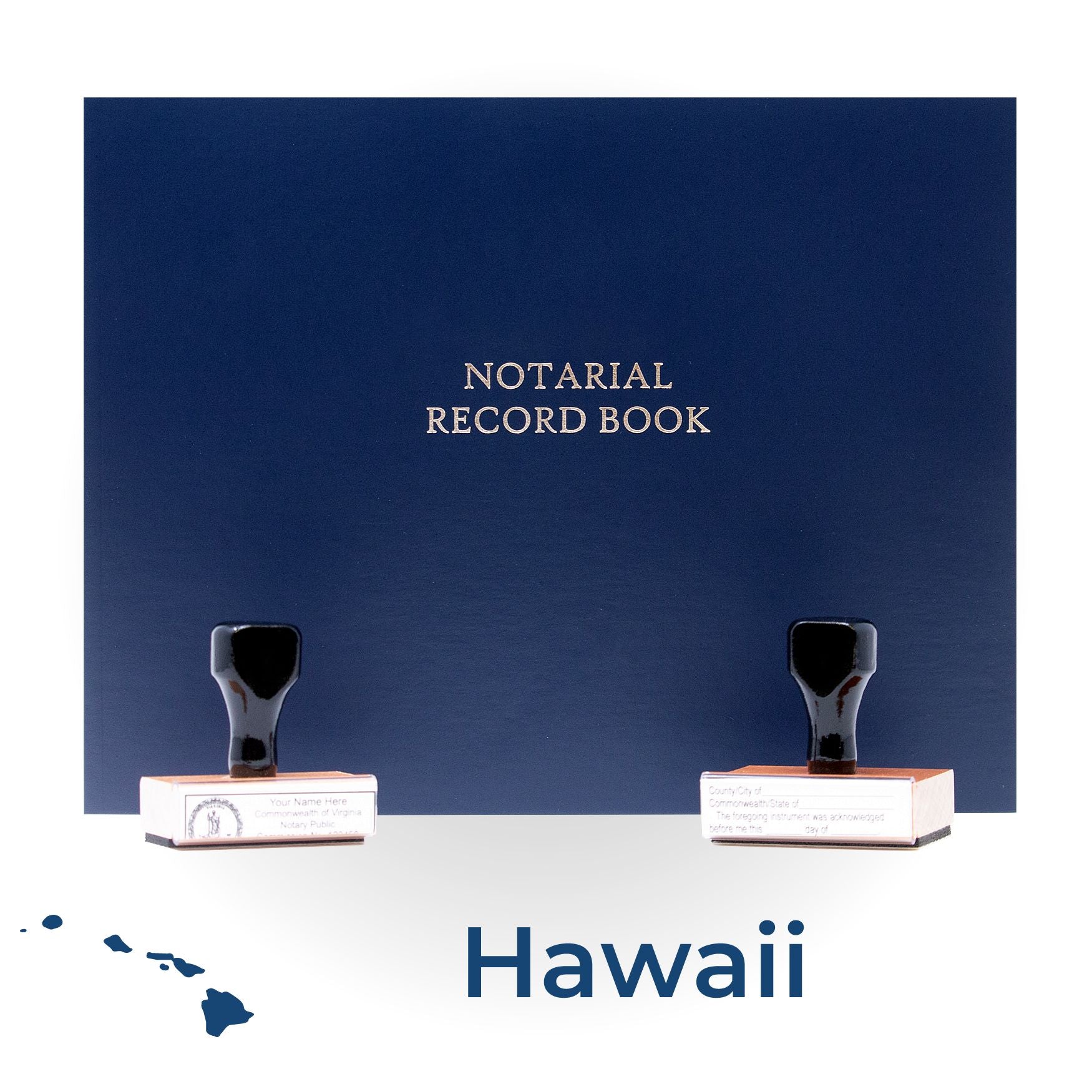 Hawaii Notary Public Kit with Rubber Stamps - Engineer Seal Stamps