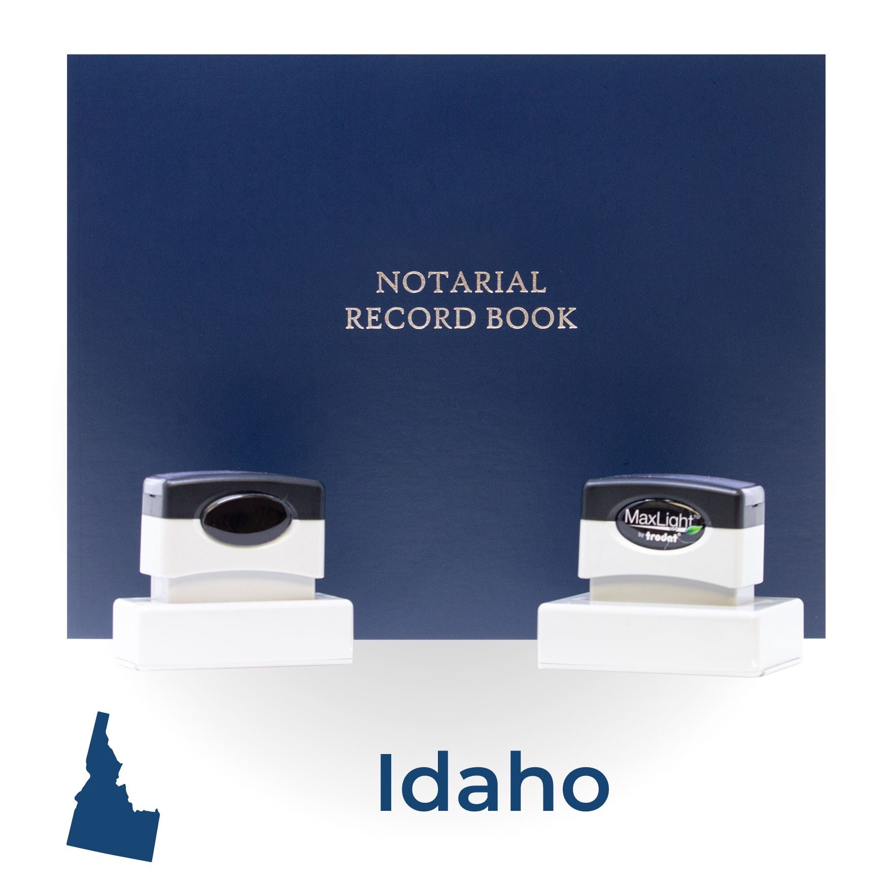 MaxLight Pre-Inked Notary Stamp Package for Idaho