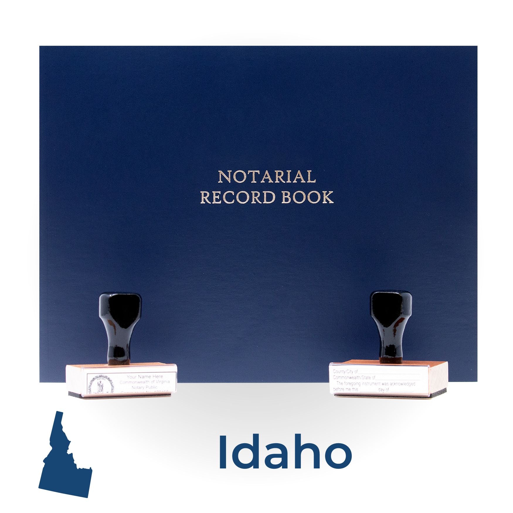 Idaho Notary Public Kit with Rubber Stamps - Engineer Seal Stamps