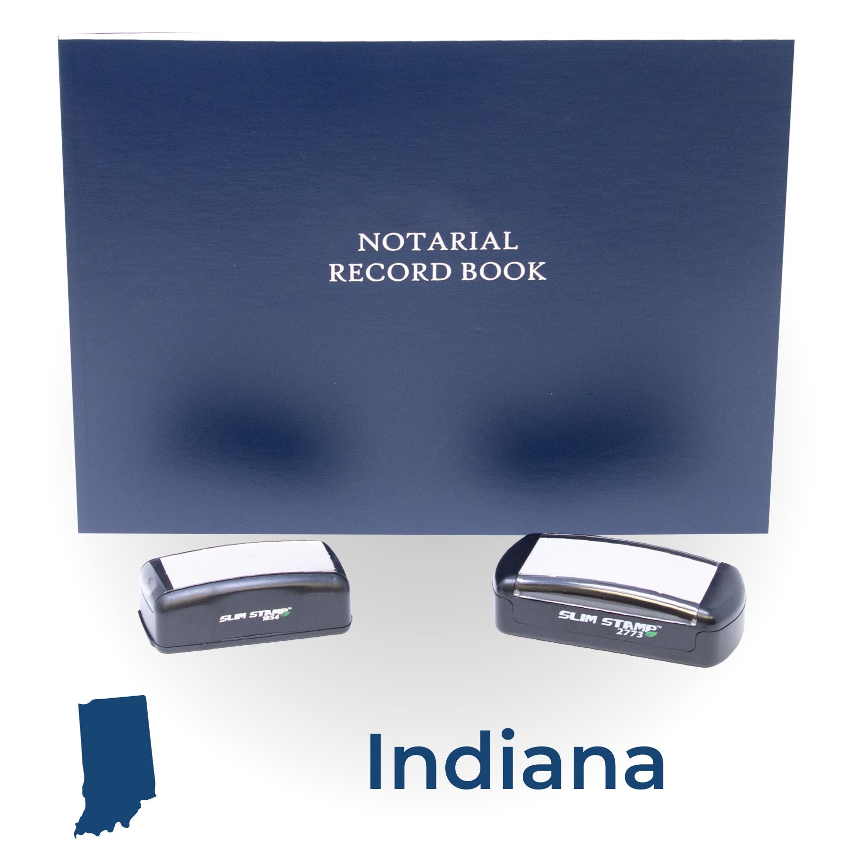 Indiana Notary Kit with Notary Slim Stamps - Engineer Seal Stamps