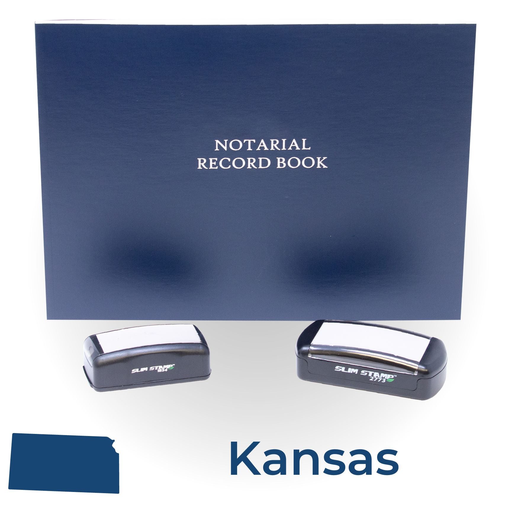 Kansas Notary Kit with Notary Slim Stamps - Engineer Seal Stamps