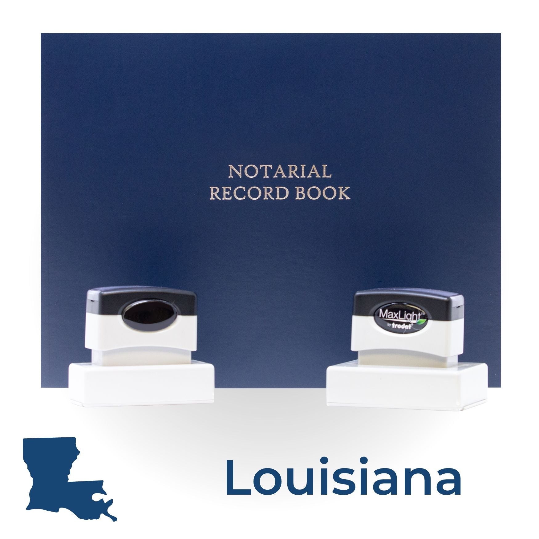 MaxLight Pre-Inked Notary Stamp Package for Louisiana - Engineer Seal Stamps