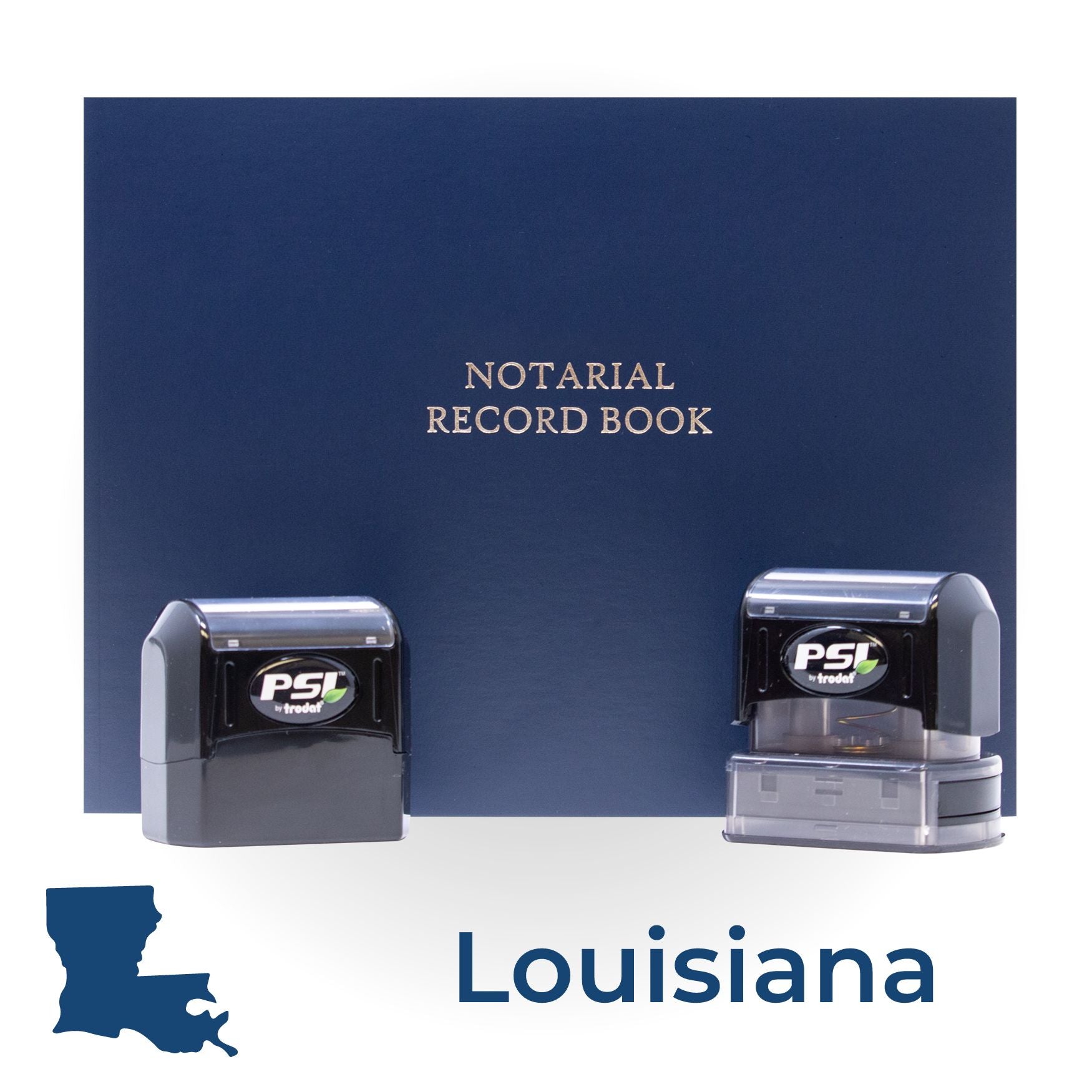LA Notary Package with PSI Pre-Inked Notary Stamps - Engineer Seal Stamps
