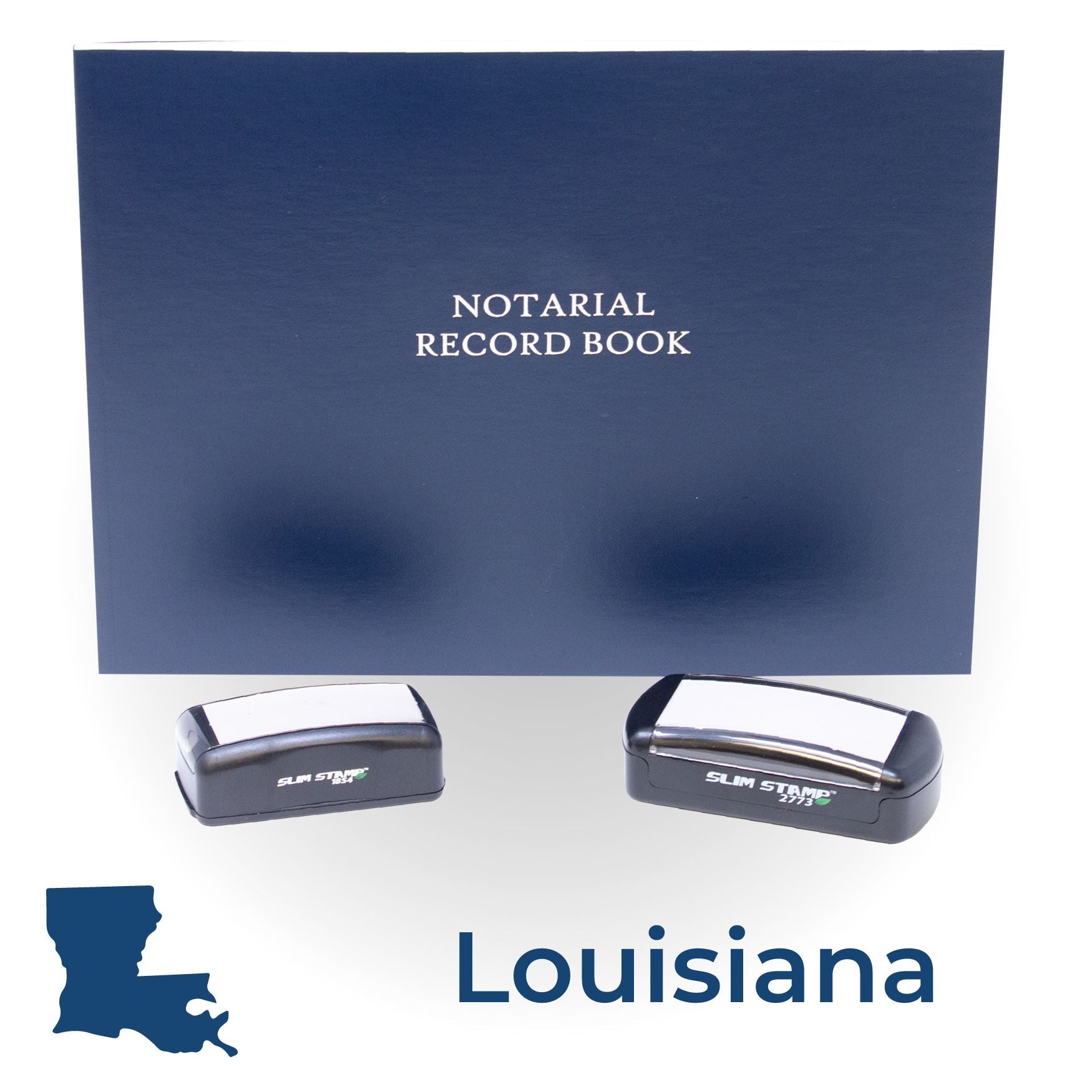 Louisiana Notary Kit with Notary Slim Stamps - Engineer Seal Stamps