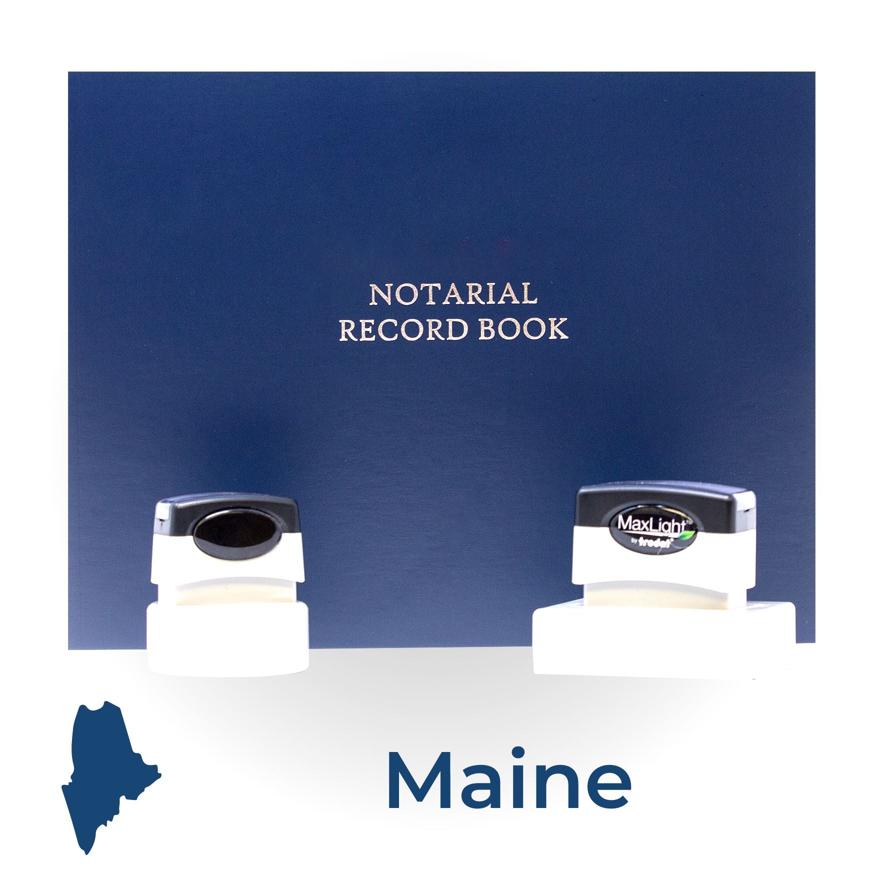 MaxLight Notary Stamp Kit for Maine - Engineer Seal Stamps