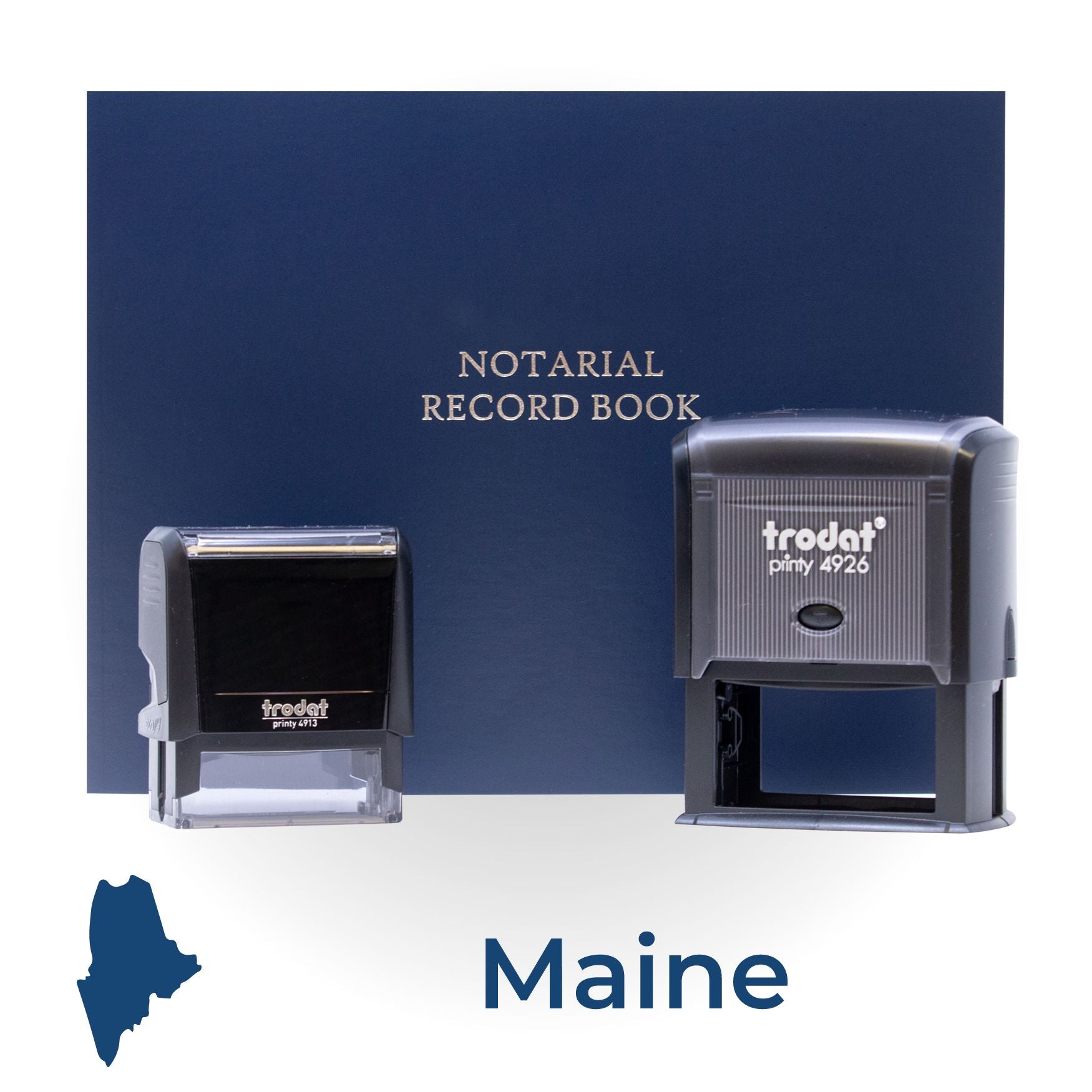 Maine Self Inking Notary Starter Kit - Engineer Seal Stamps