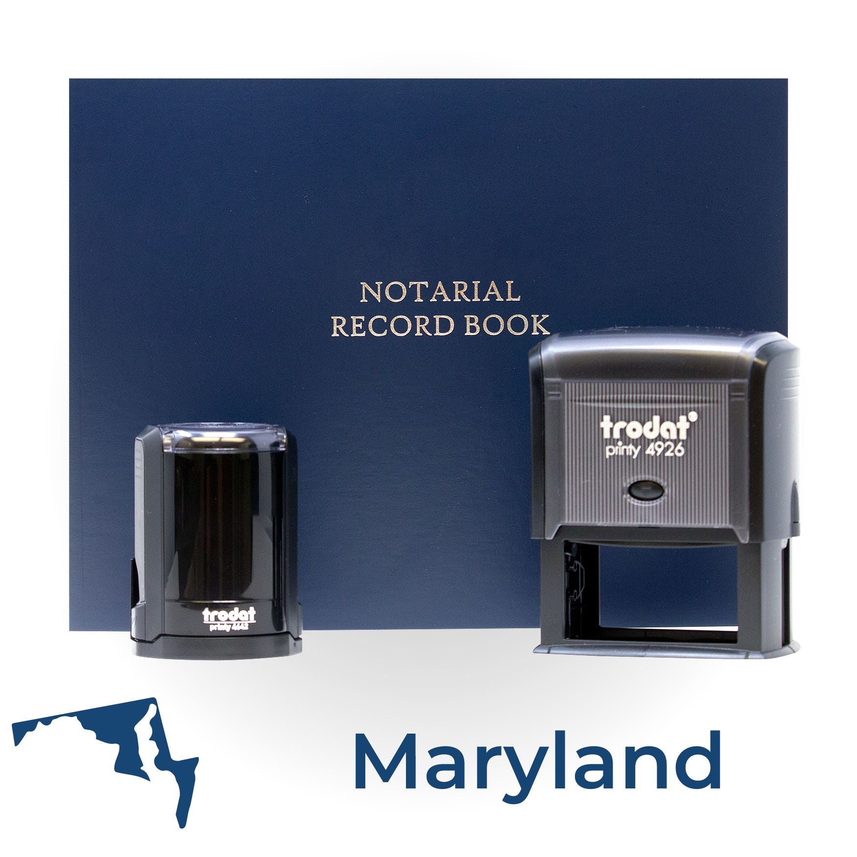 Self Inking Notary Supply Kit for Maryland - Engineer Seal Stamps