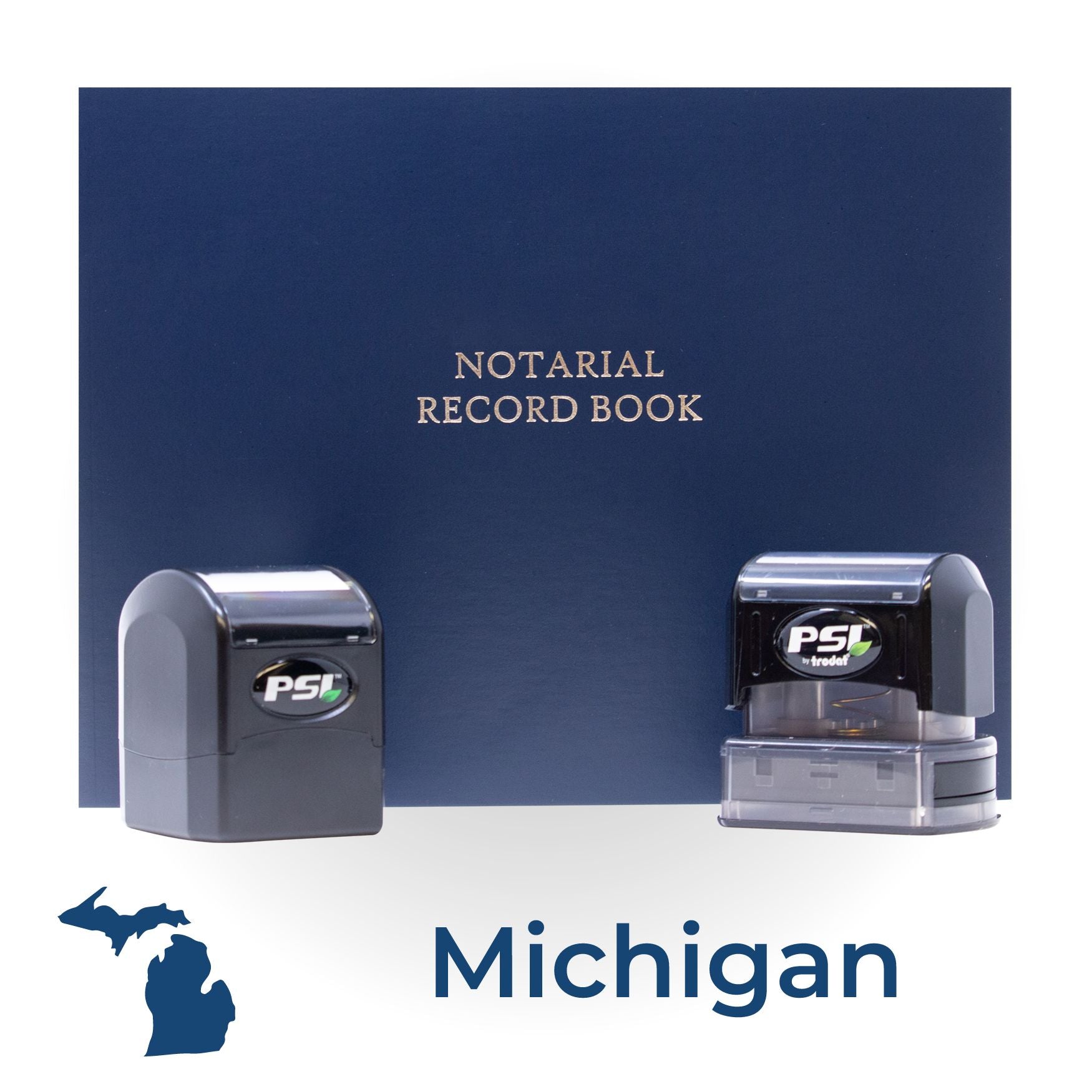 Michigan Notary Public Kit with PSI Notary Stamps - Engineer Seal Stamps