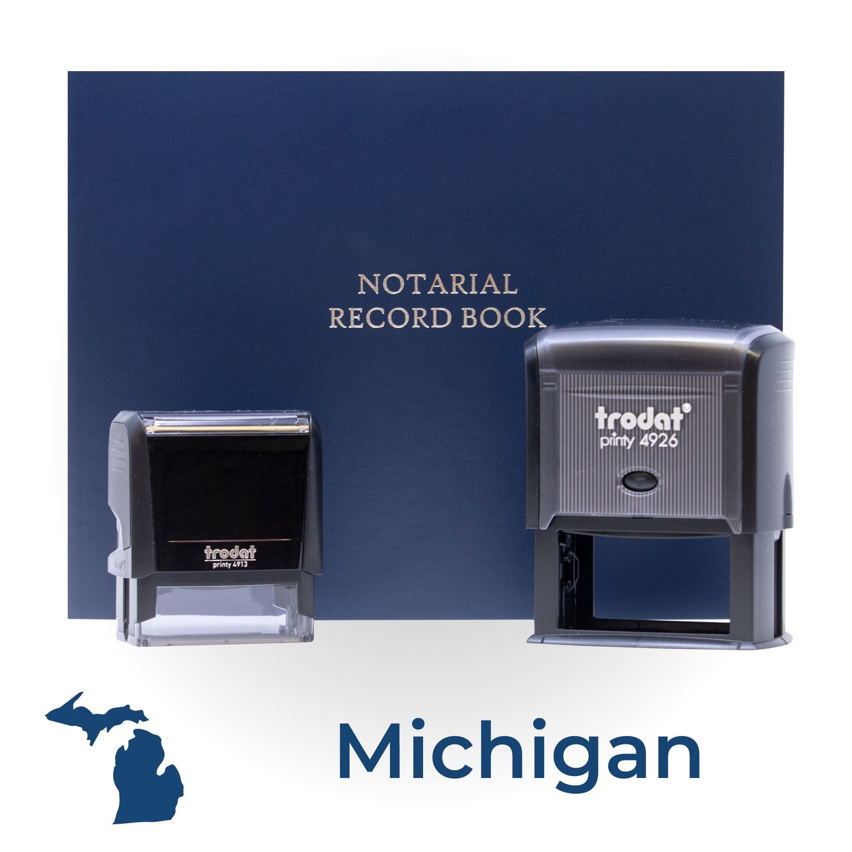 Michigan Self Inking Notary Starter Kit - Engineer Seal Stamps