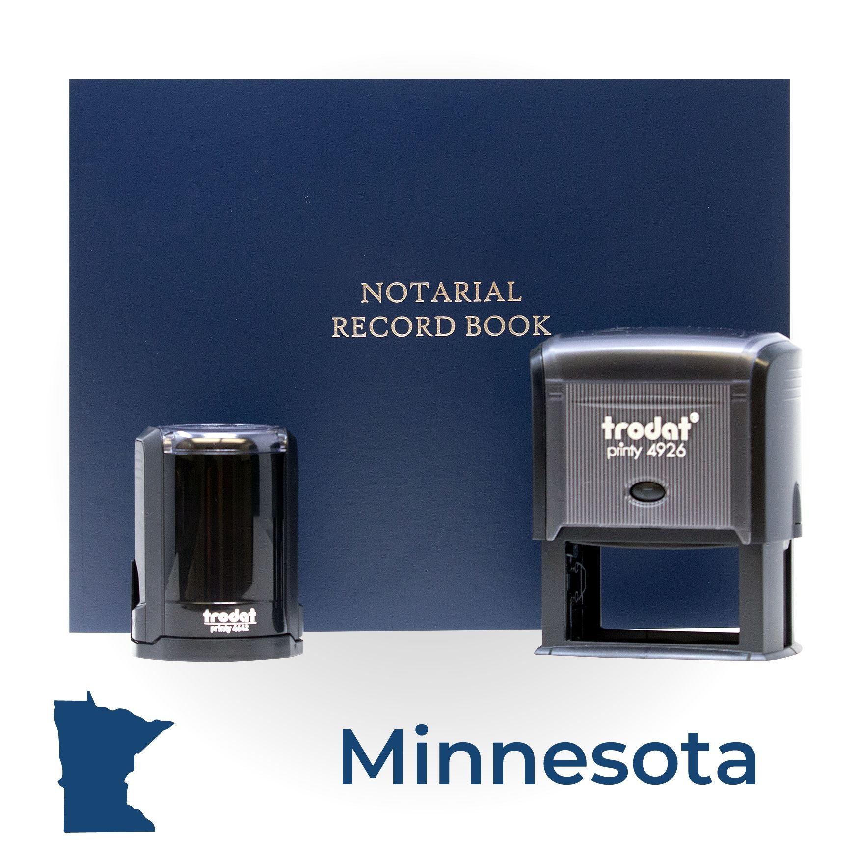 Self Inking Notary Supply Kit for Minnesota - Engineer Seal Stamps