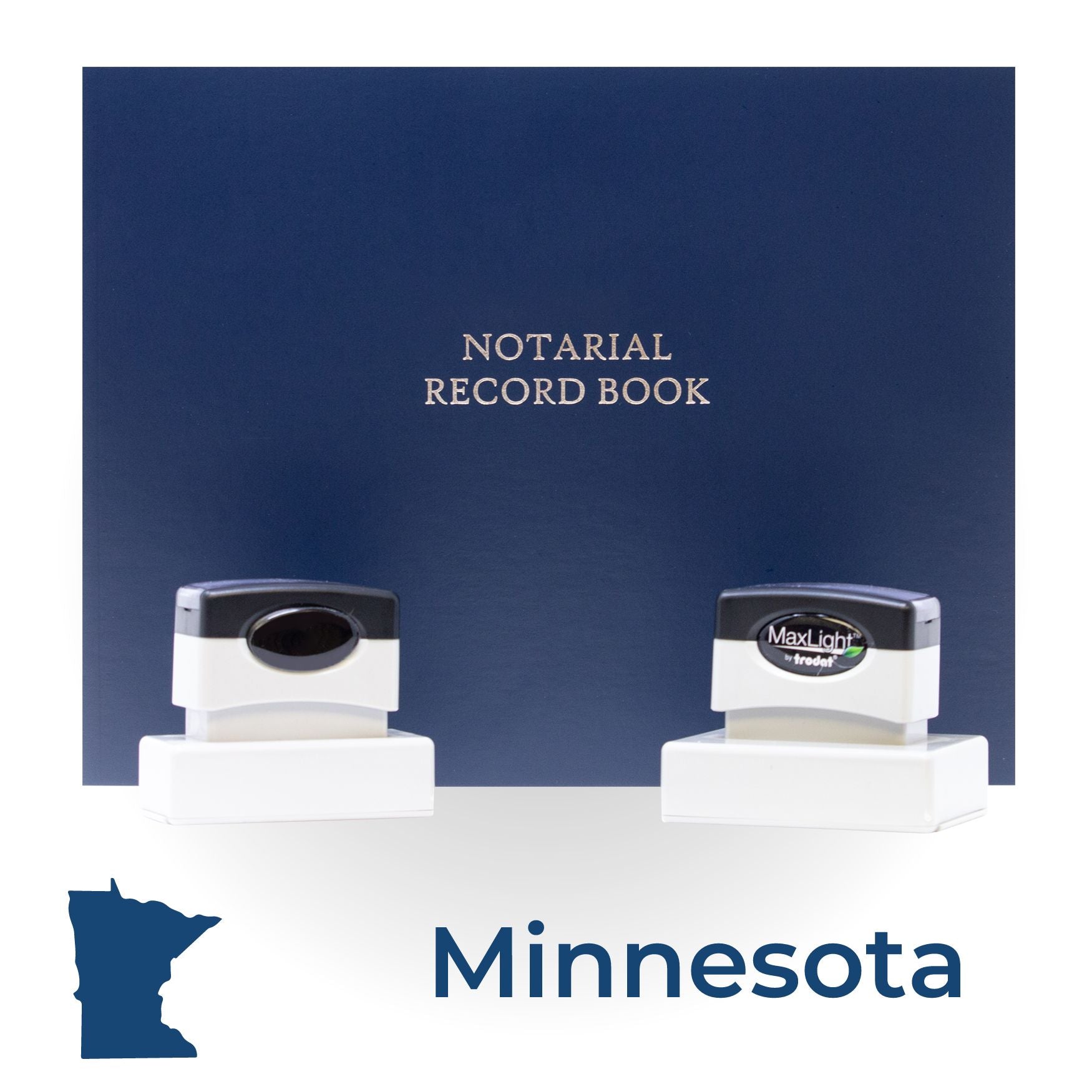MaxLight Pre-Inked Notary Stamp Package for Minnesota - Engineer Seal Stamps
